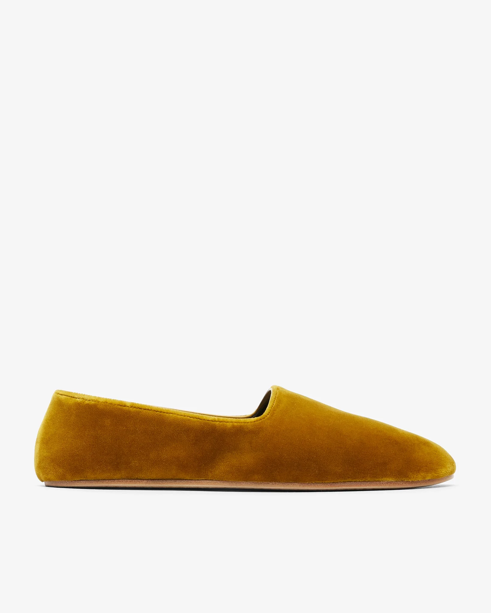 Ponti mustard velvet slippers - 1