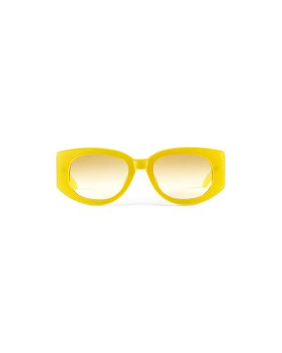 CASABLANCA Memphis Yellow & Gold Sunglasses outlook
