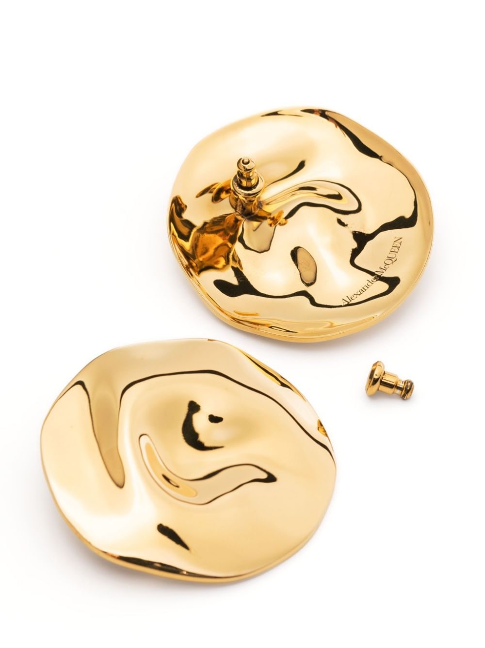 Beam dented circular earrings - 3