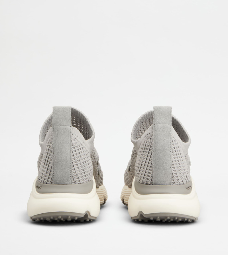 Tod's KATE SLIP-ON SNEAKERS IN FABRIC - GREY outlook