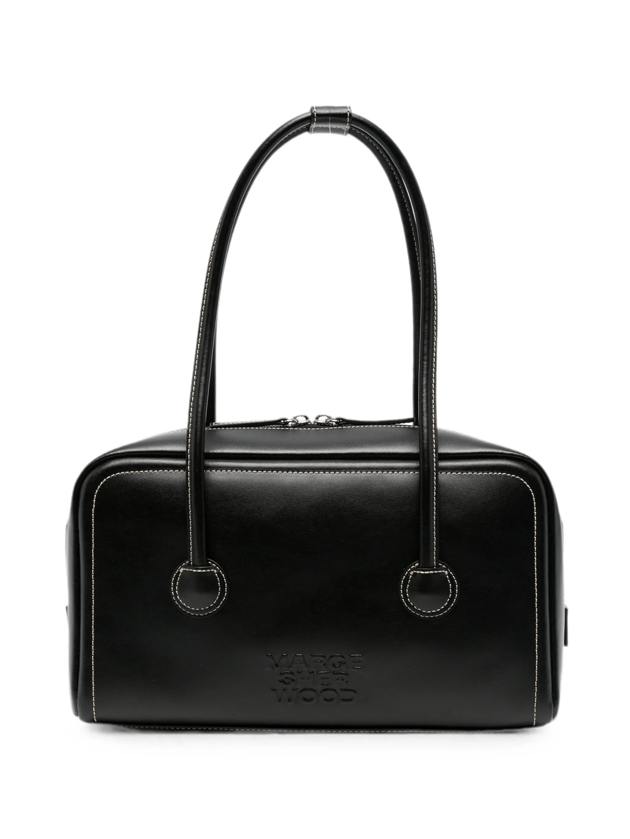 Margesherwood Contrast-stitch Embossed-logo Tote Bag - 1