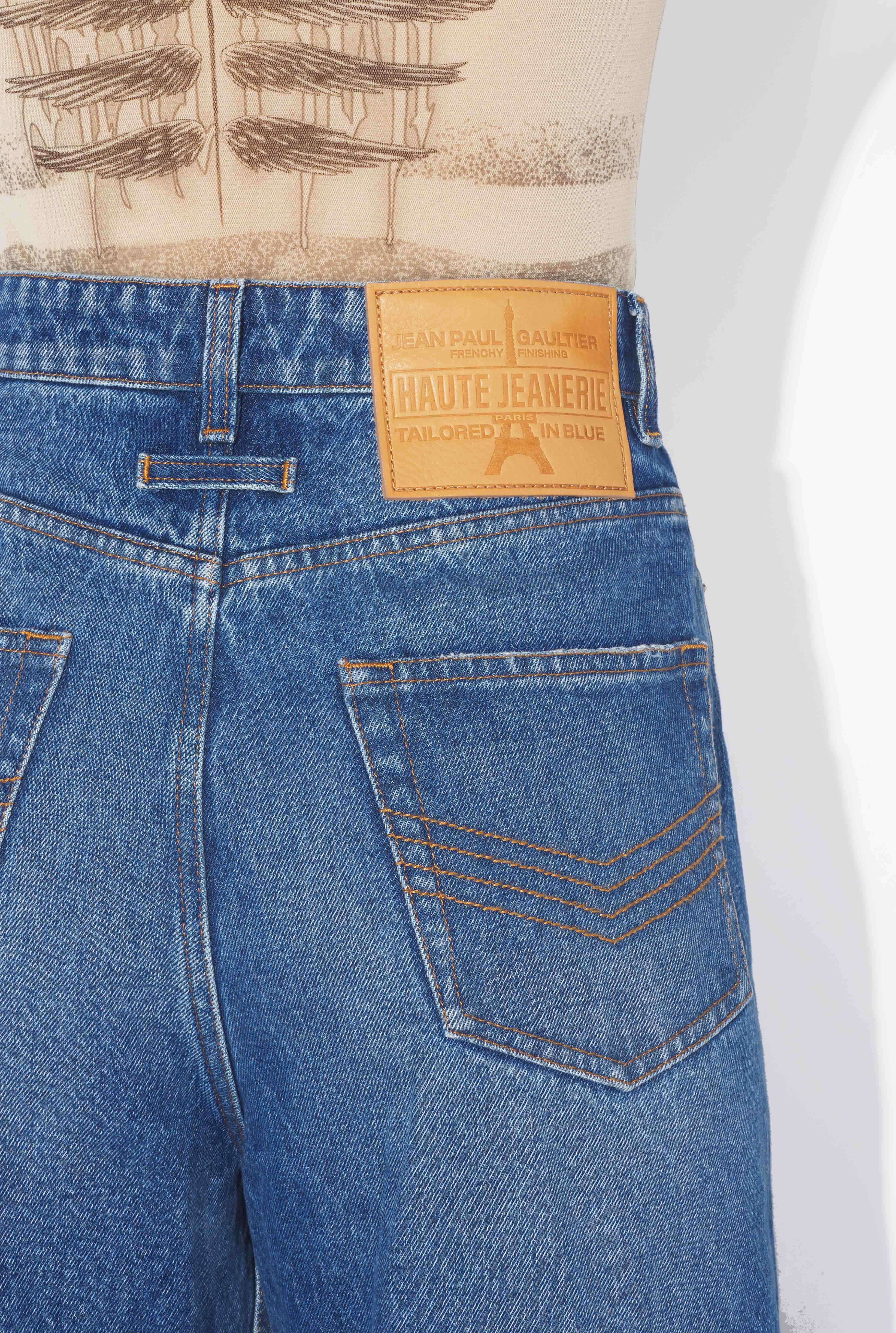 デニム・ジーパン JeanPaul GAULTIER FW25 (TR009 D02457) Jean Paul Gaultier THE BUTTONED DENIM JEANS | REVERSIBLE