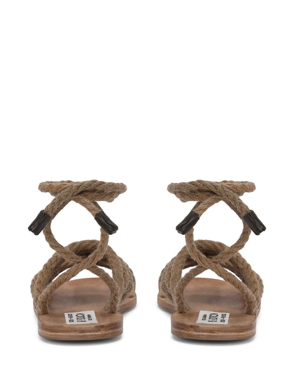 tie-fastening rope sandals - 3
