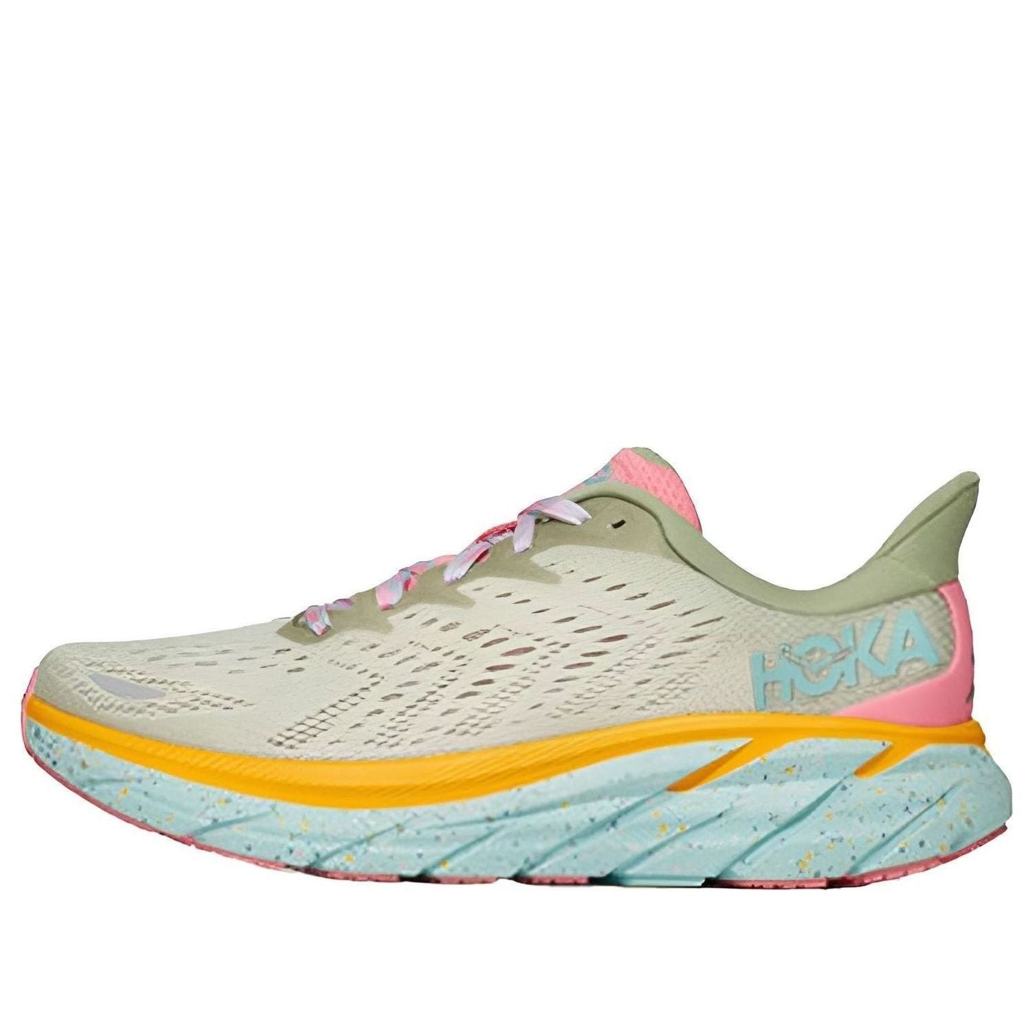 (WMNS) HOKA ONE ONE x FP Movement Clifton 8 'Matcha Orange' 1134730-SGRT - 1