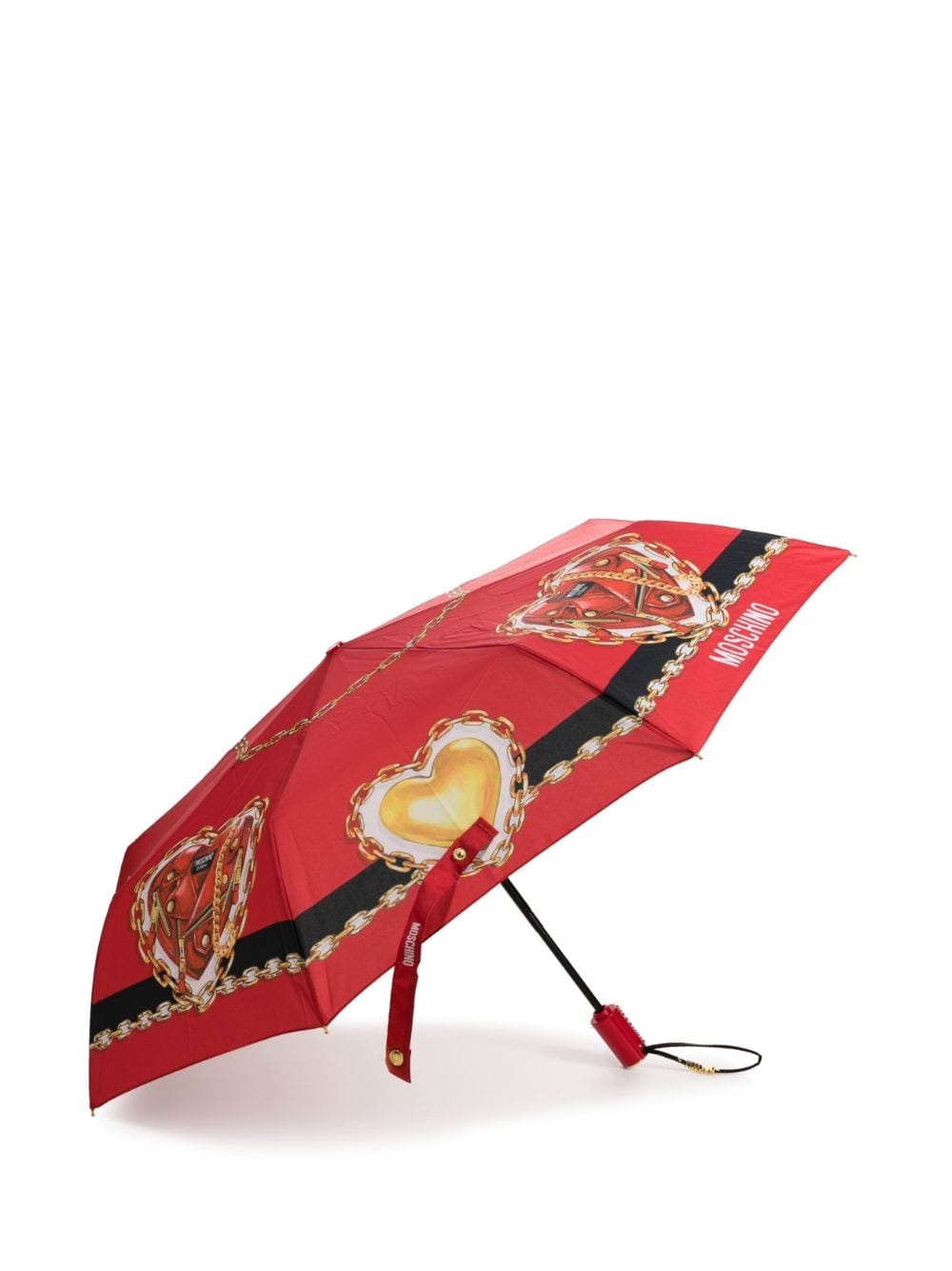 heart-print umbrella - 3