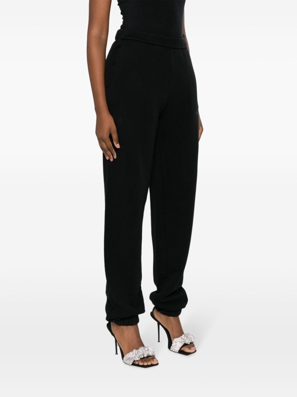 Penny logo-embossed cotton track pants - 3