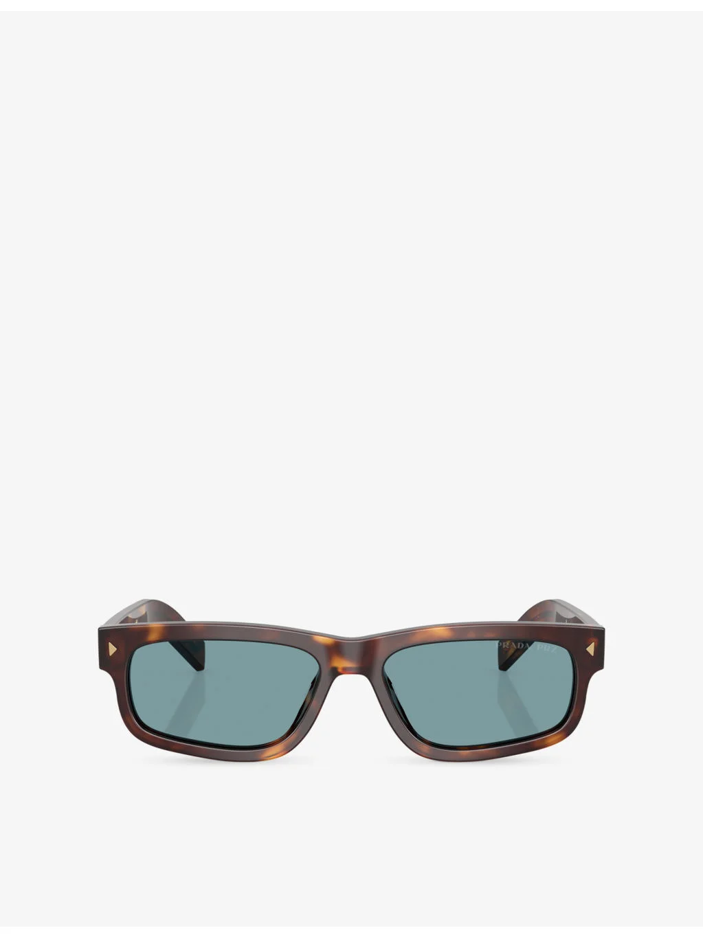PR B11SF Rectangle-Frame Tortoiseshell Acetate Sunglasses - 1