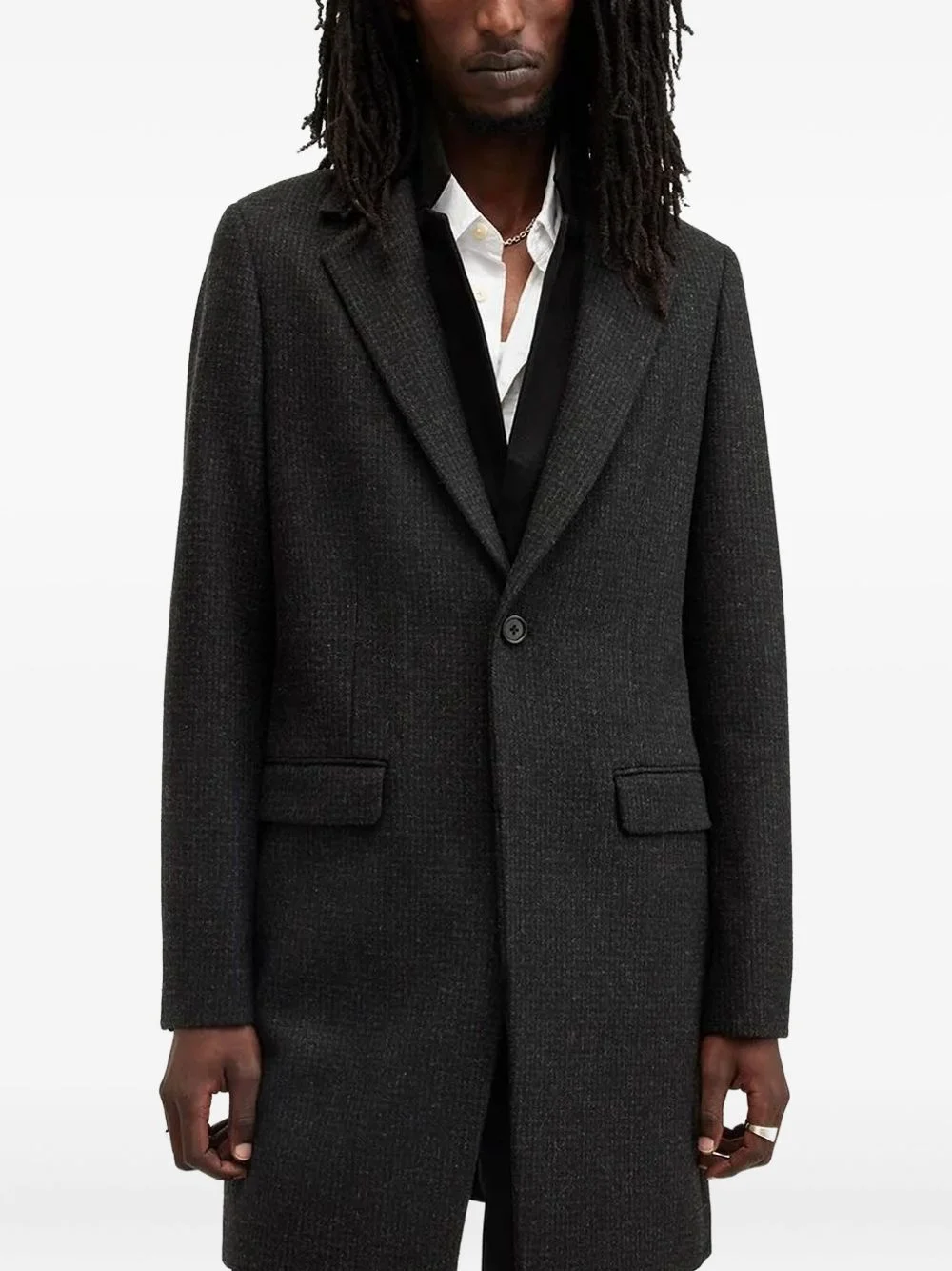 Wixx single-breasted wool coat - 1
