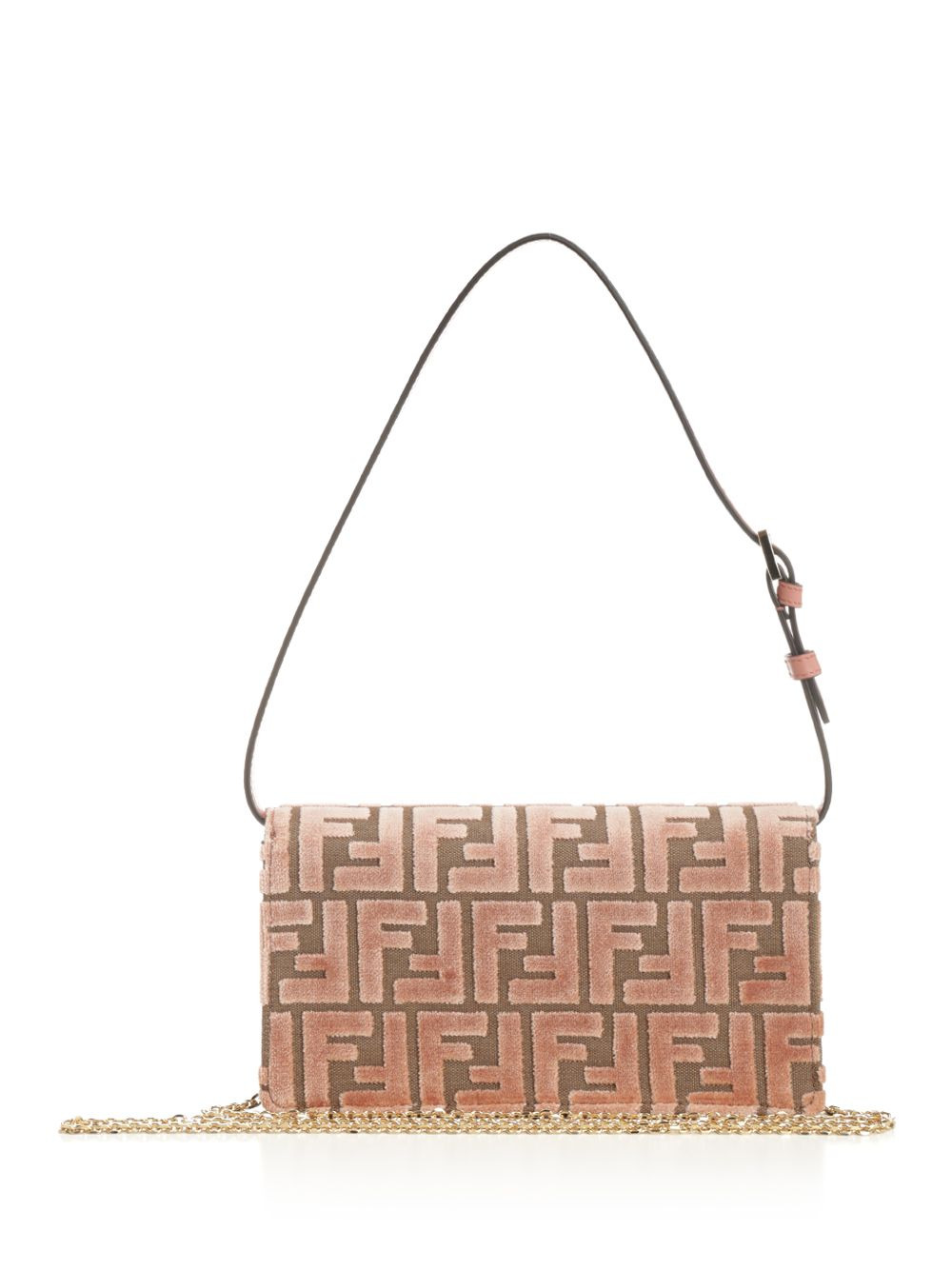 Wallet On Chain Zucca Velvet Small Leather Goods Rose - 3