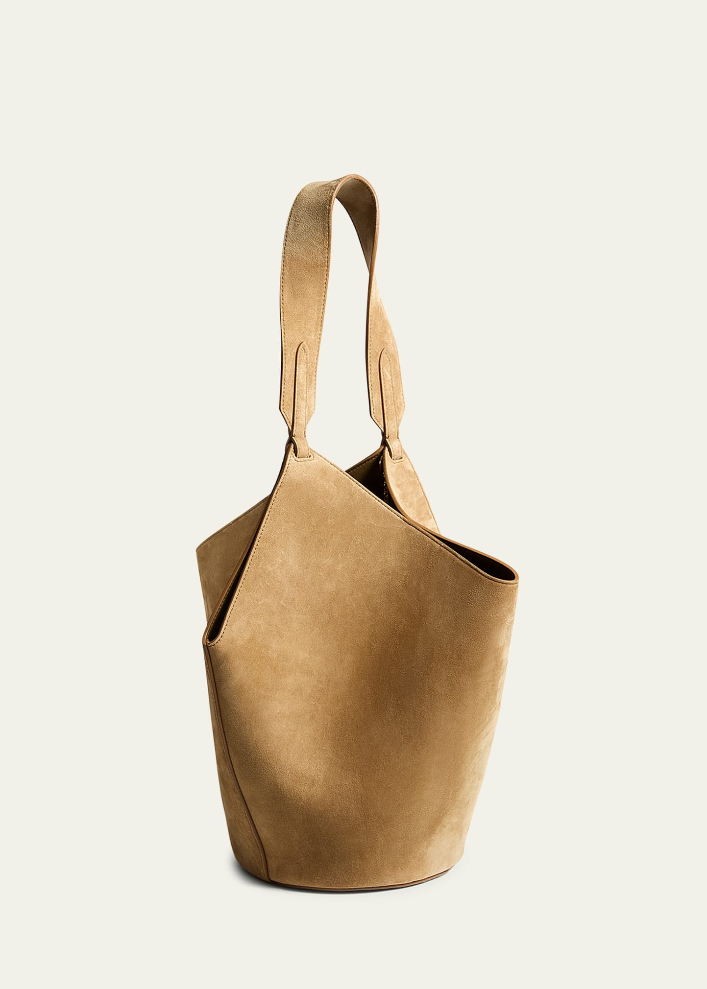 Lotus Small Suede Tote Bag - 2