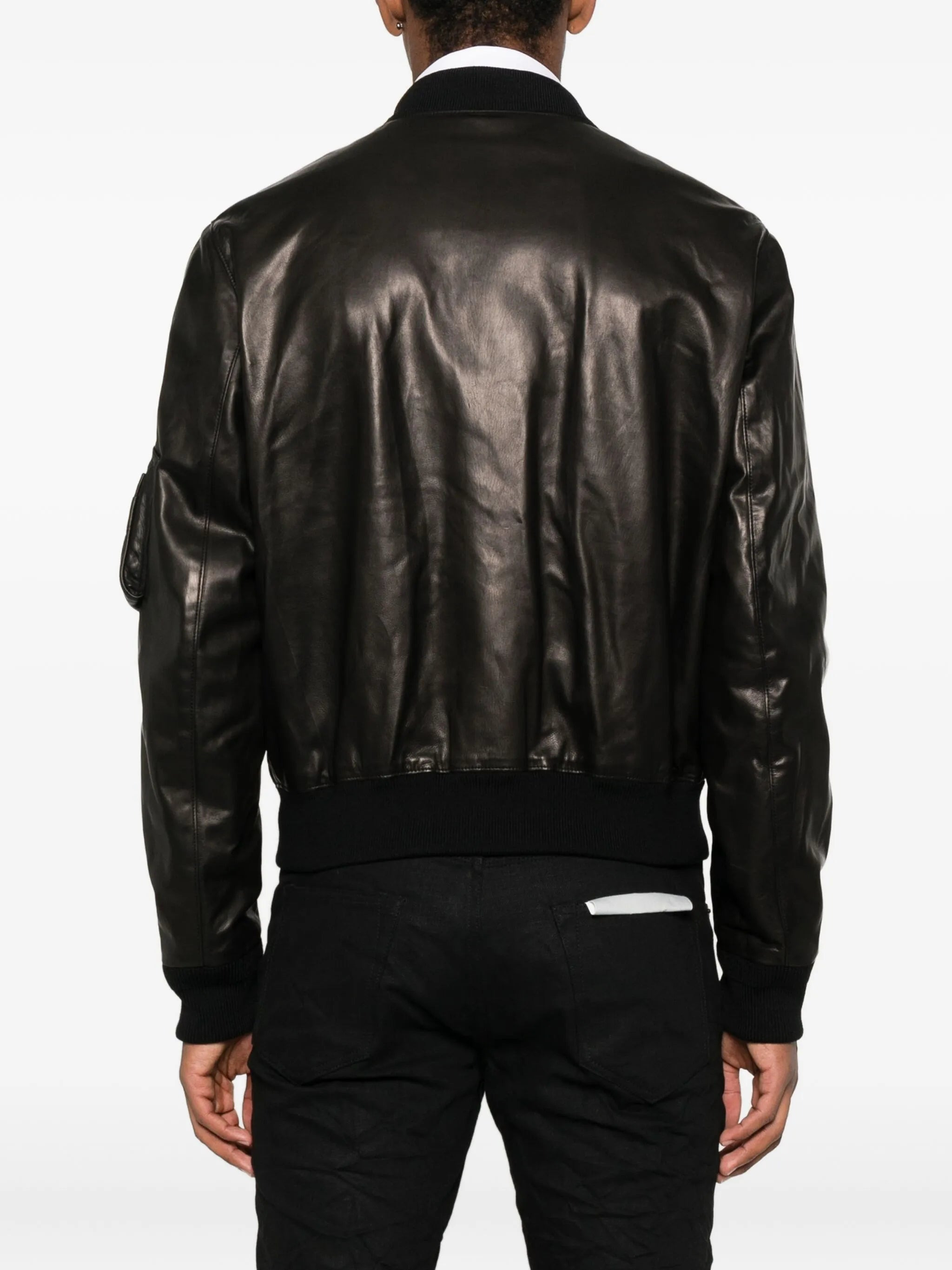 Givenchy Leather Zip-up Bomber Jacket - 2