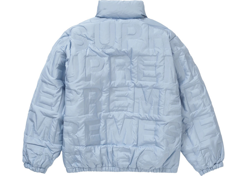 Supreme Supreme Bonded Logo Down Jacket Blue outlook