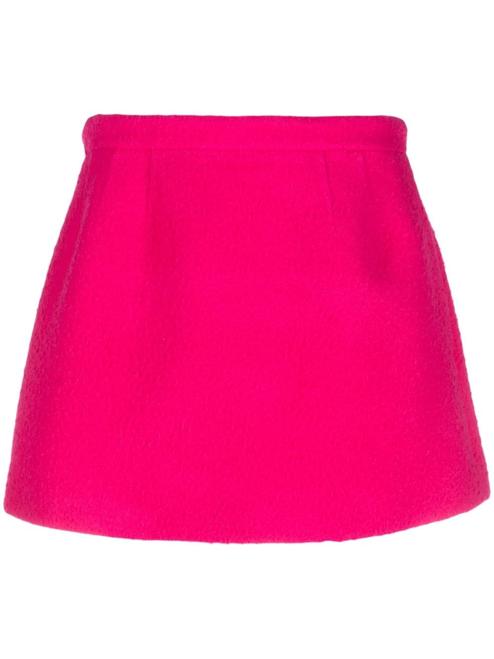 A-line virgin wool mini skirt - 1