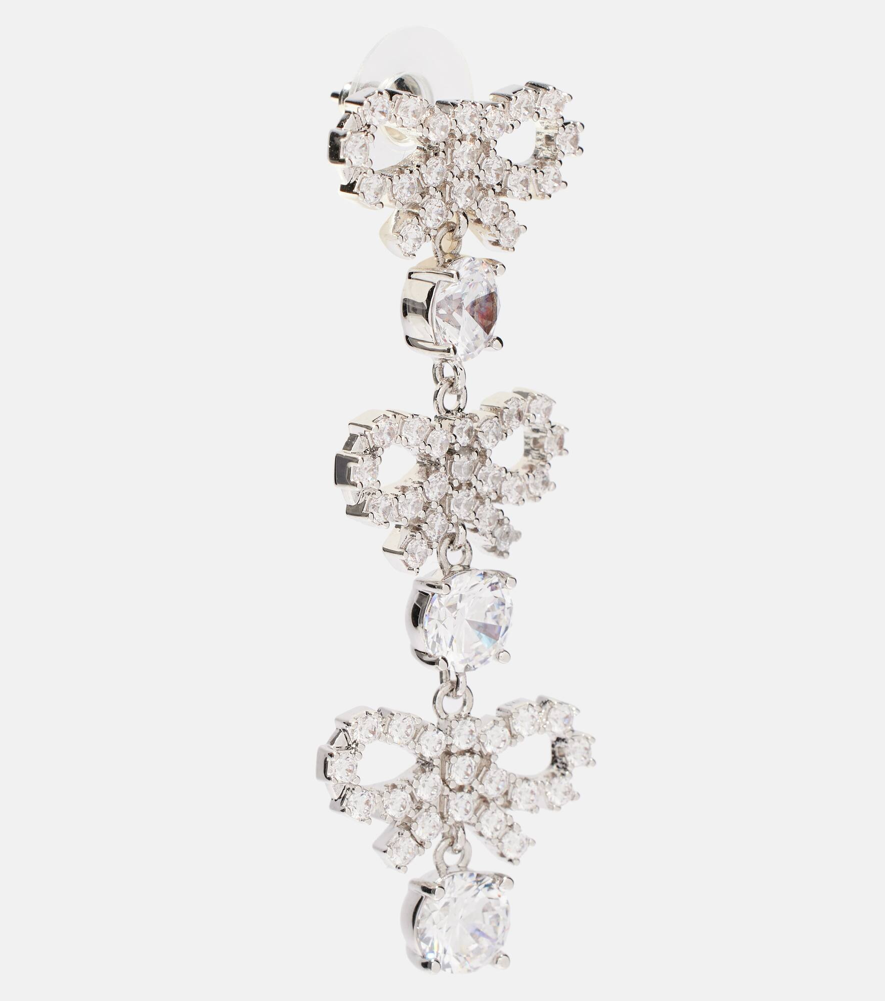 Crystal-embellished drop earrings - 2