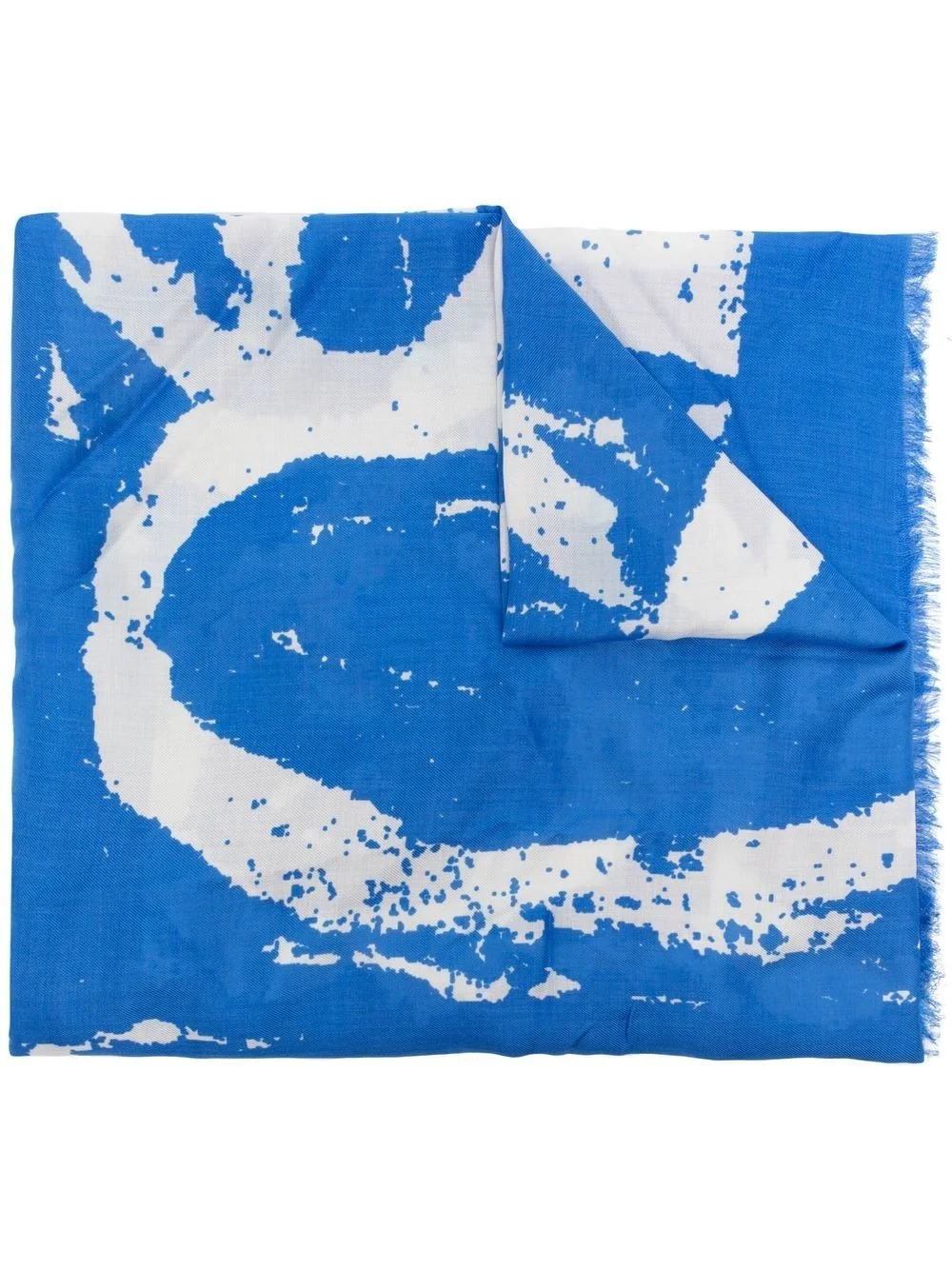 patterned knitted scarf - 1