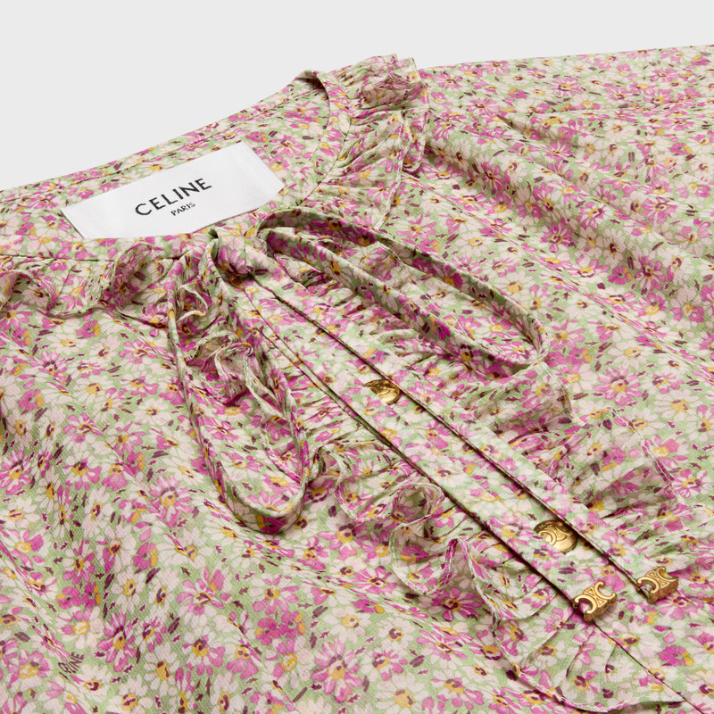 midi dress in silk georgette 3