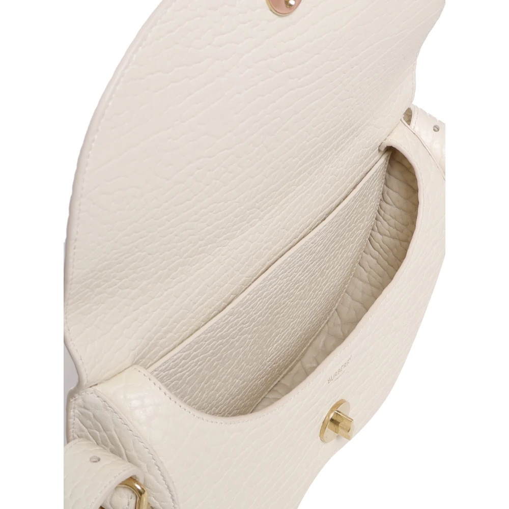 ハンドバッグ Burberry knight Cream Leather Bag Burberry CREAM LEATHER BAG WITH KNIGHT DESIGN | miinto