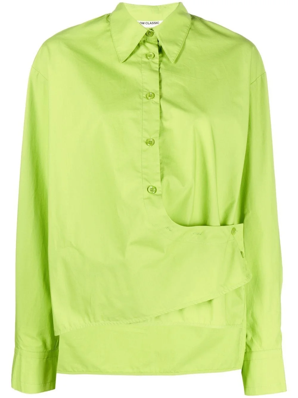 wrap-around asymmetric shirt - 1