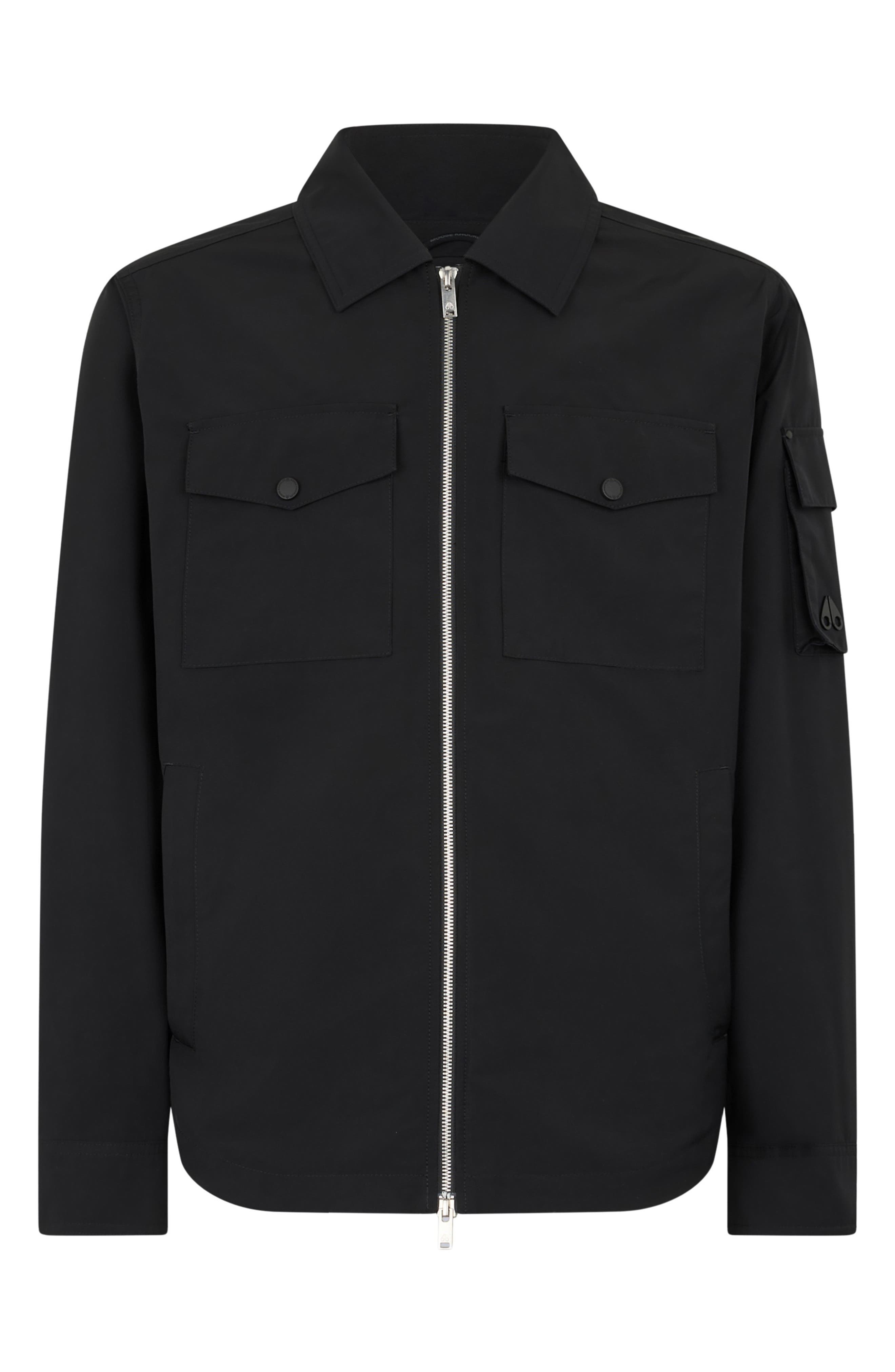 Moose Knuckles Charlesbourg Water Repellent Jacket in Black at Nordstrom - 4