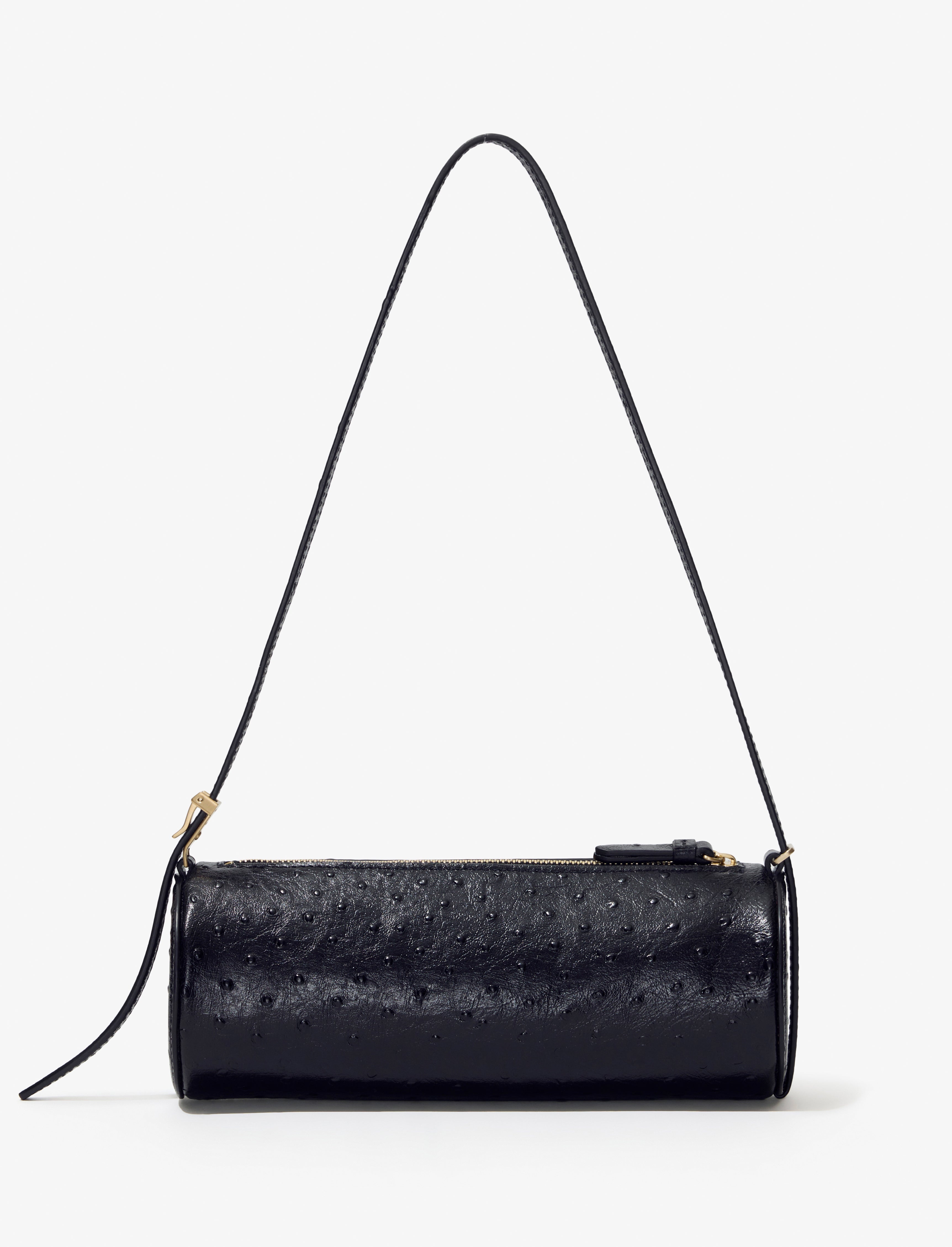 Silo Bag in Ostrich Embossed Calf - 5