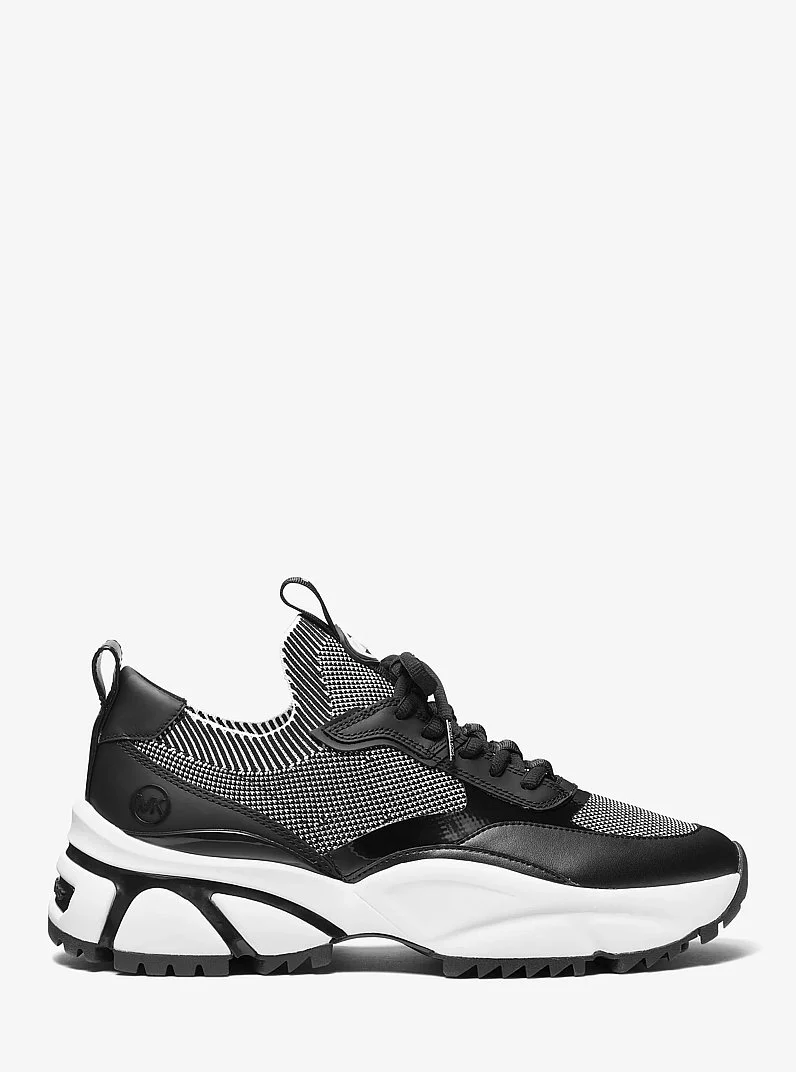 Darius Two-Tone Stretch Knit Trainer - 1