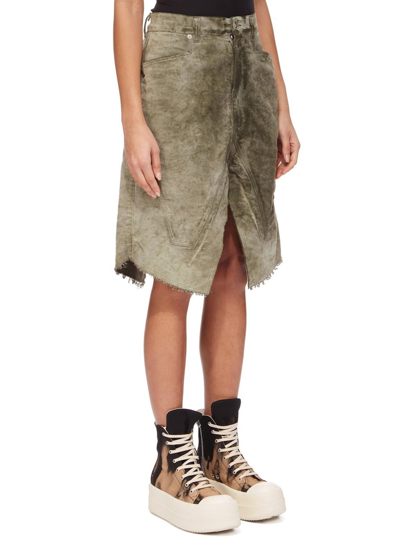 Khaki Porterville Slivered Midi Skirt 2