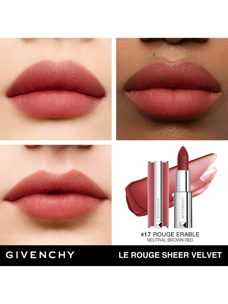 Women's Le Rouge Sheer Velvet Lipstick - 17 Rouge Erable 3