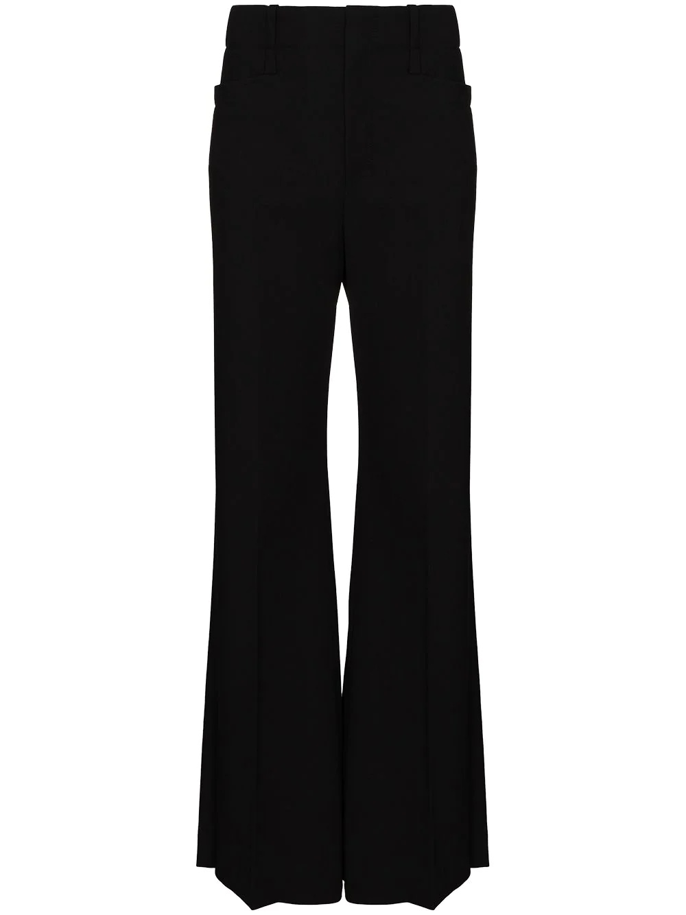 high-rise flared trousers - 1