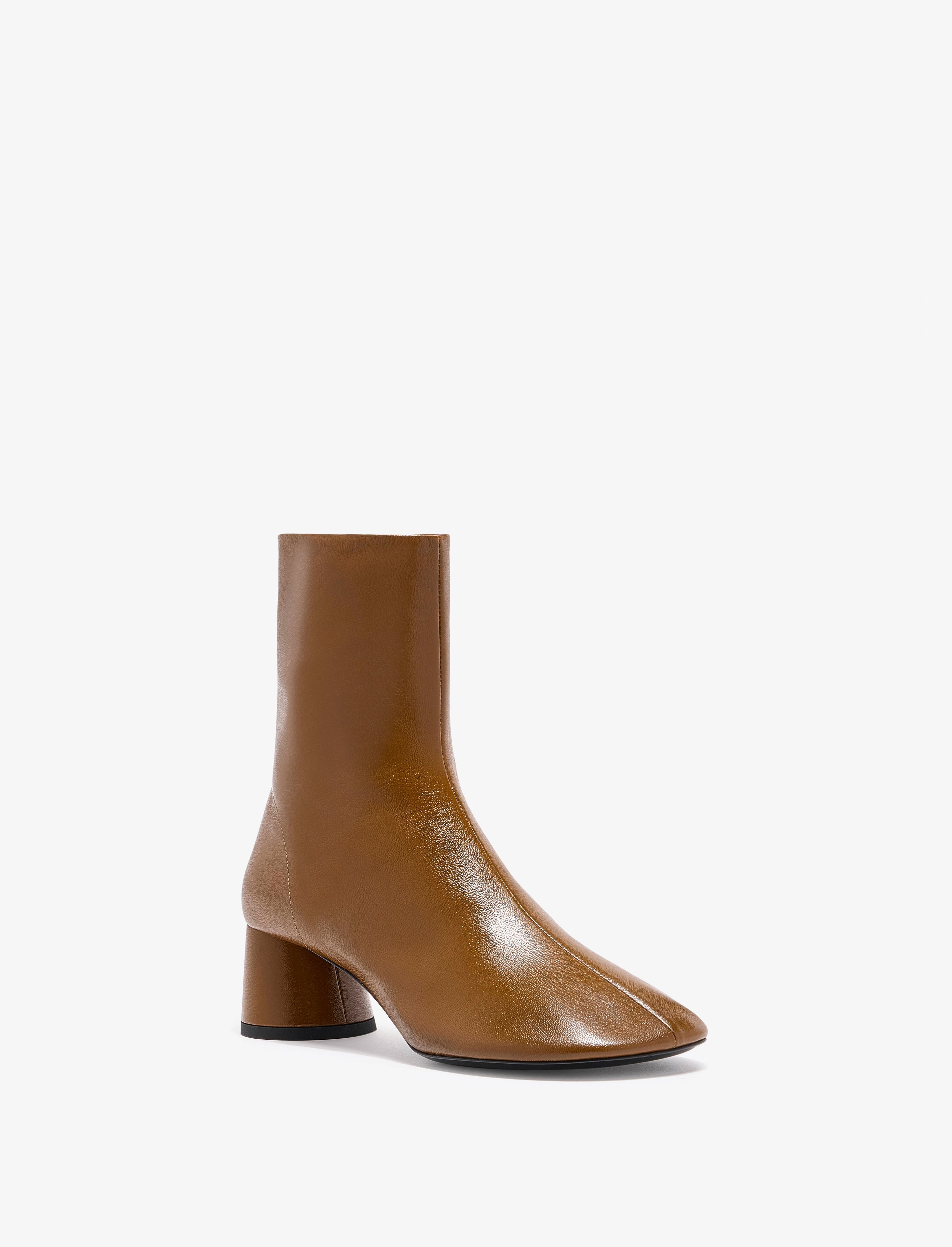 Glove Ankle Boots in Slick Nappa - 2