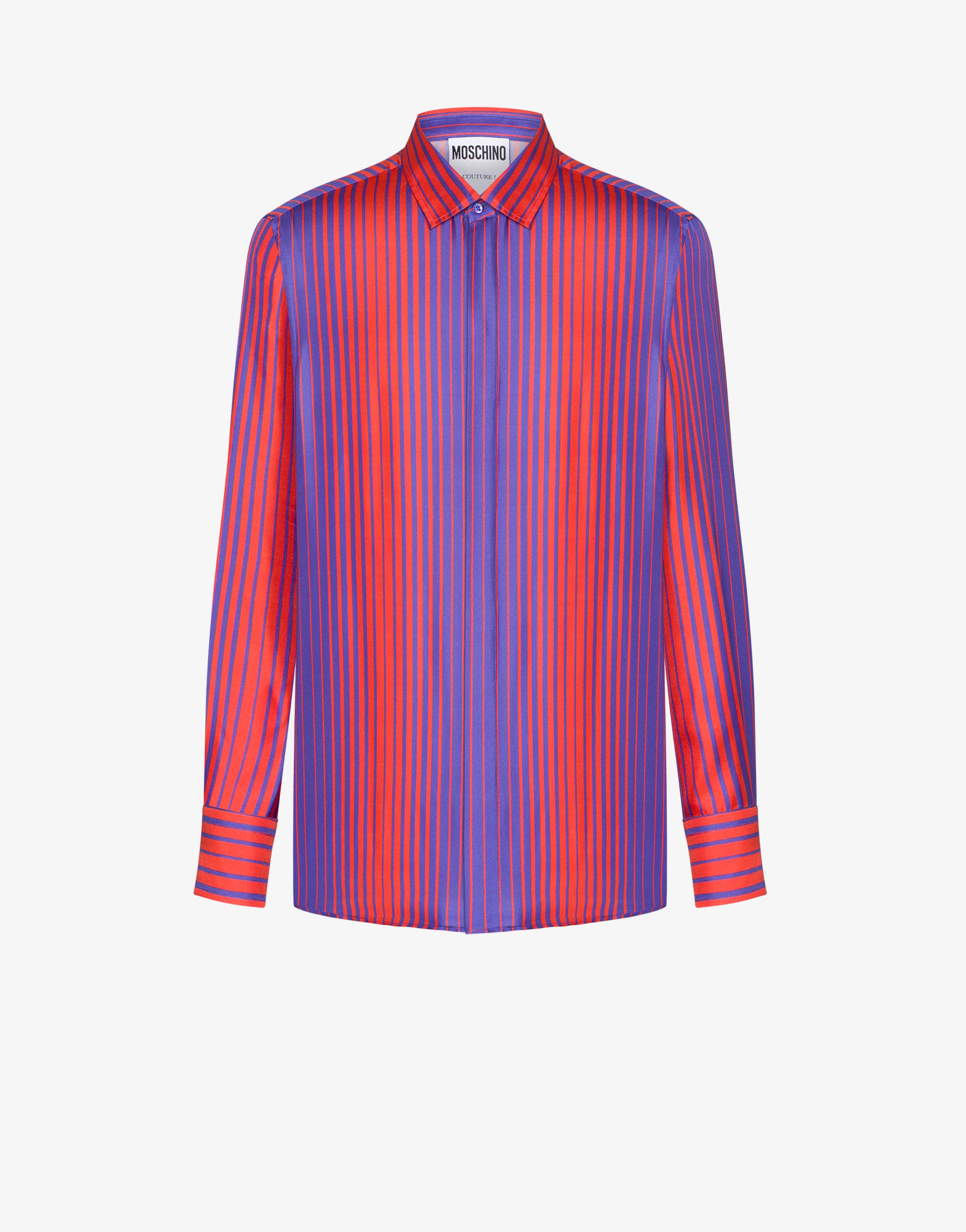 NUANCED-STRIPE TWILL SHIRT - 1