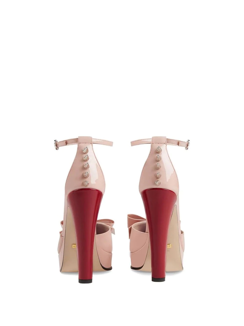 Patent leather pump with bow - 5