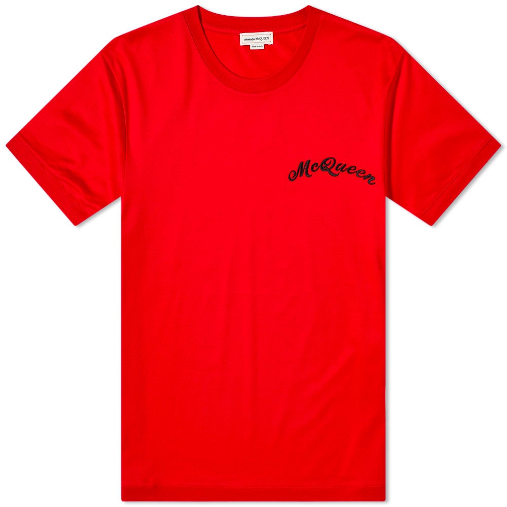 Alexander McQueen Embroidered Logo Tee - 1