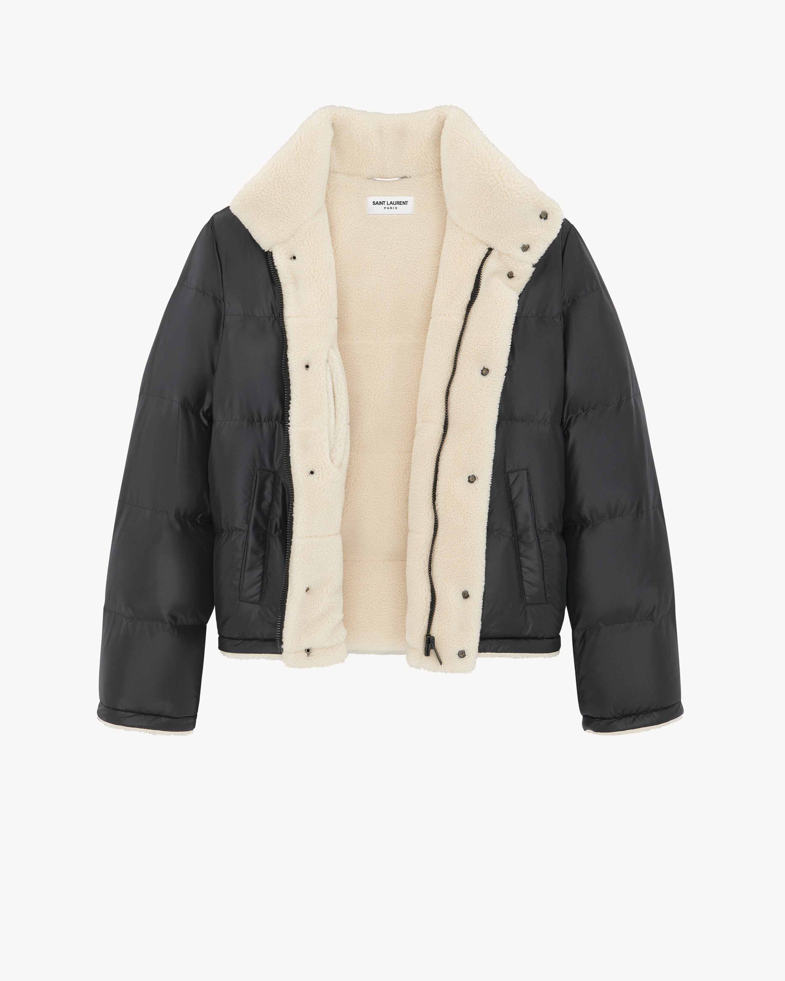 saint laurent down puffer jacket in nylon - 2