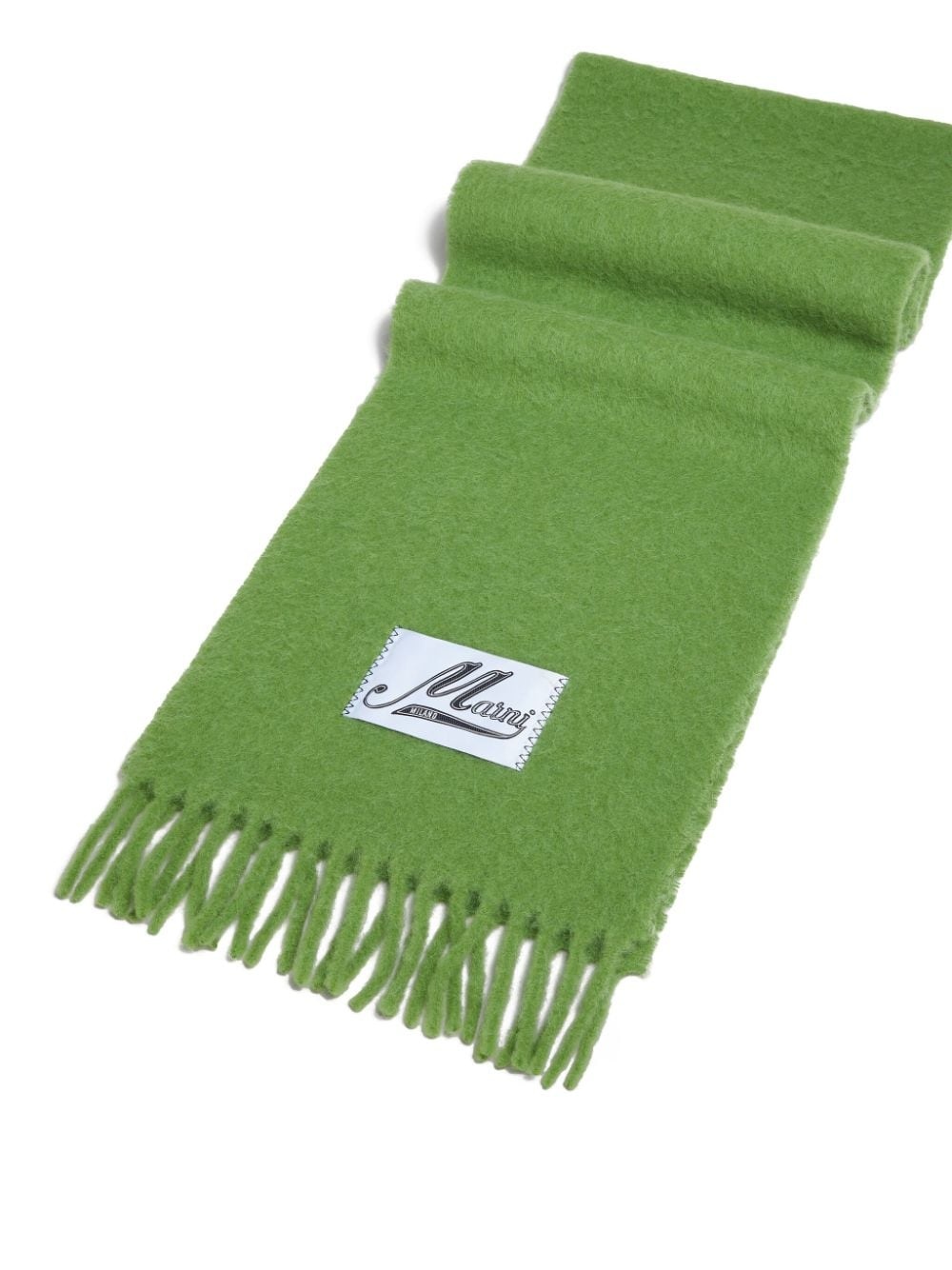 logo-patch alpaca wool-blend scarf - 3