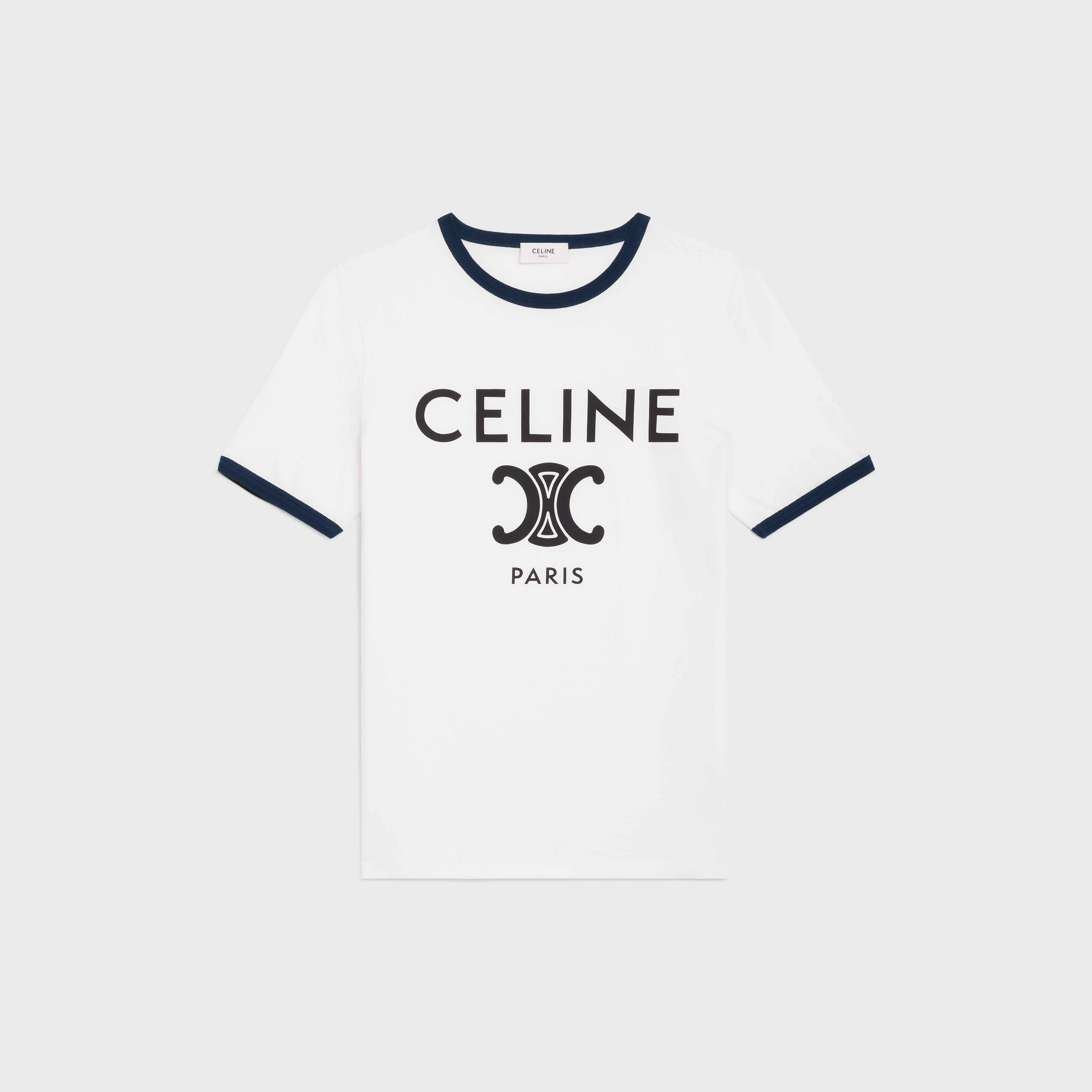 CELINE T-SHIRT IN COTTON JERSEY - 1