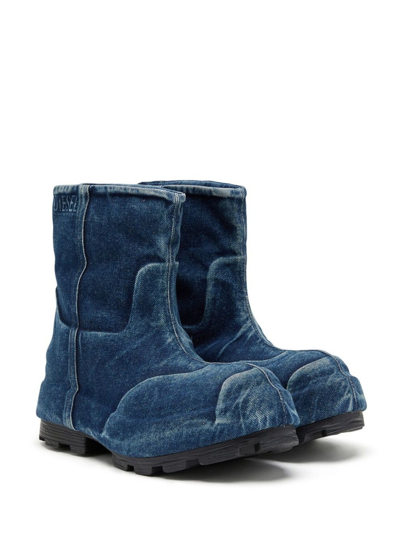 Diesel D-Hammer denim Chelsea boots outlook