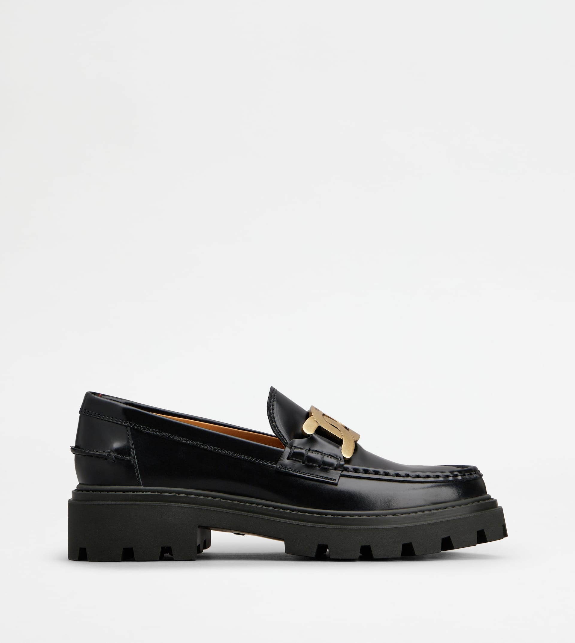 KATE LOAFERS IN LEATHER - BLACK - 1