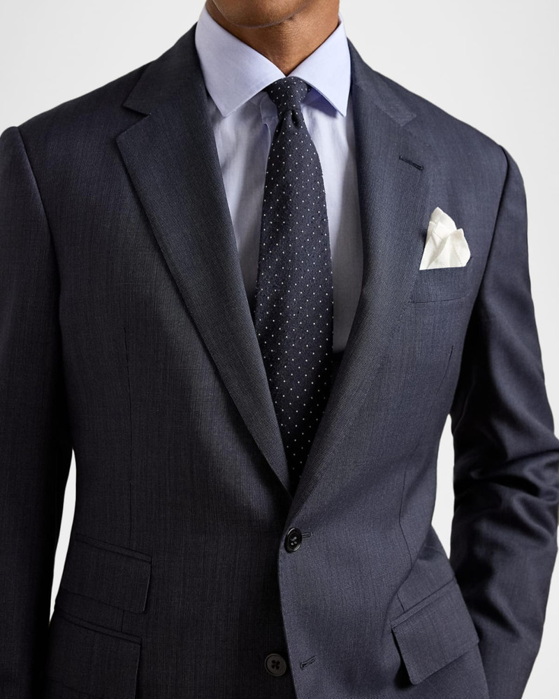 Kent Hand-Tailored Pin Dot Suit 8