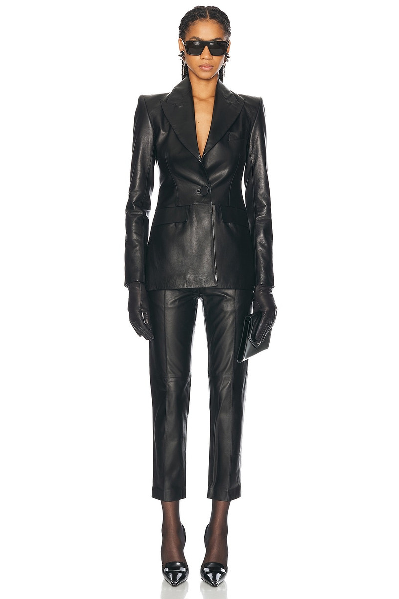 Leather Straight Crop Trouser 5