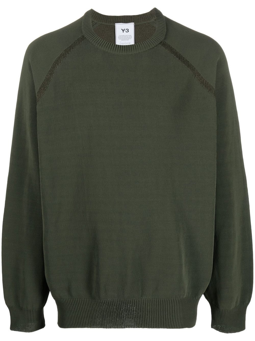 crew-neck long-sleeve jumper - 1