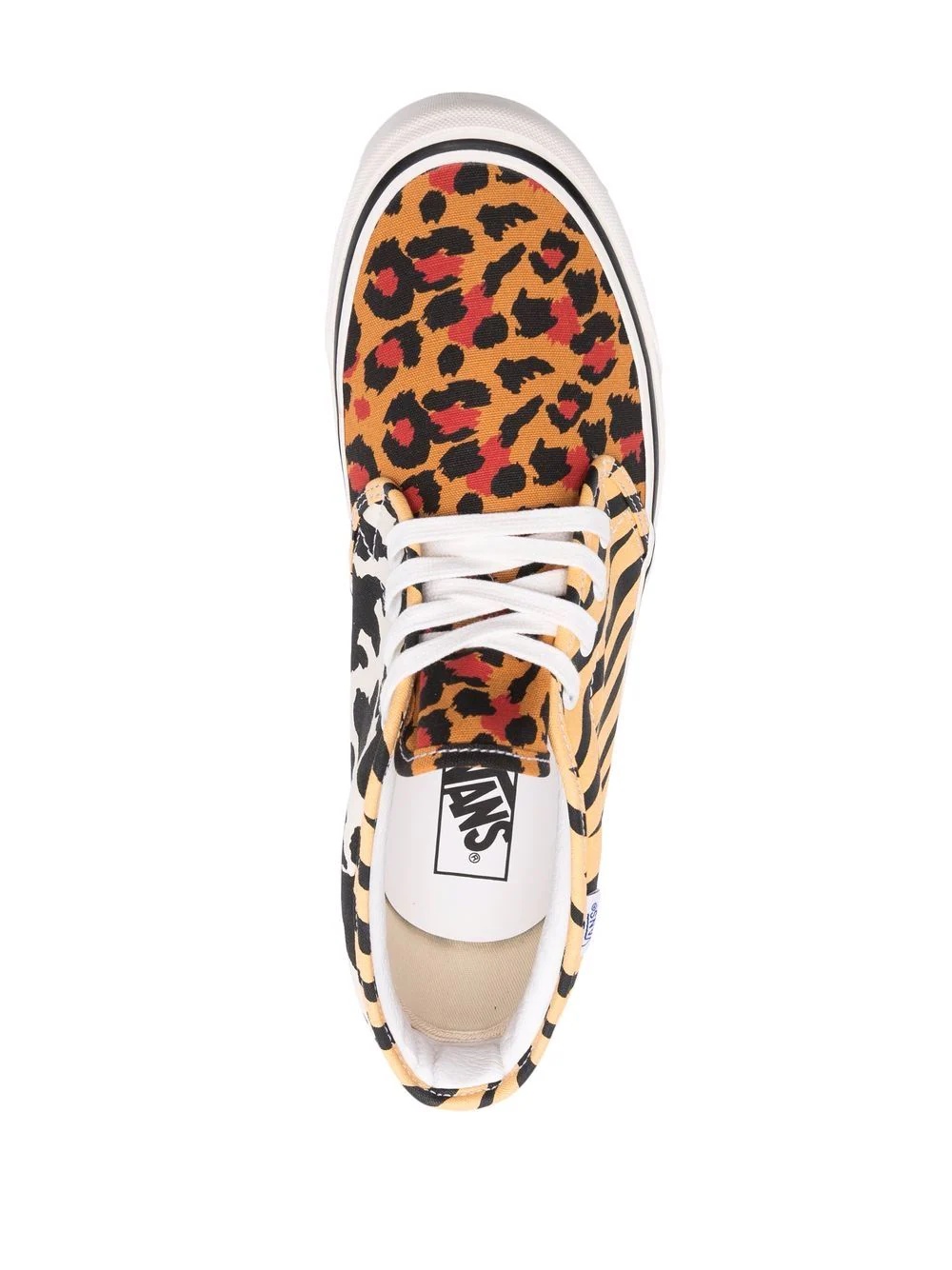 pattered high-top sneakers - 4