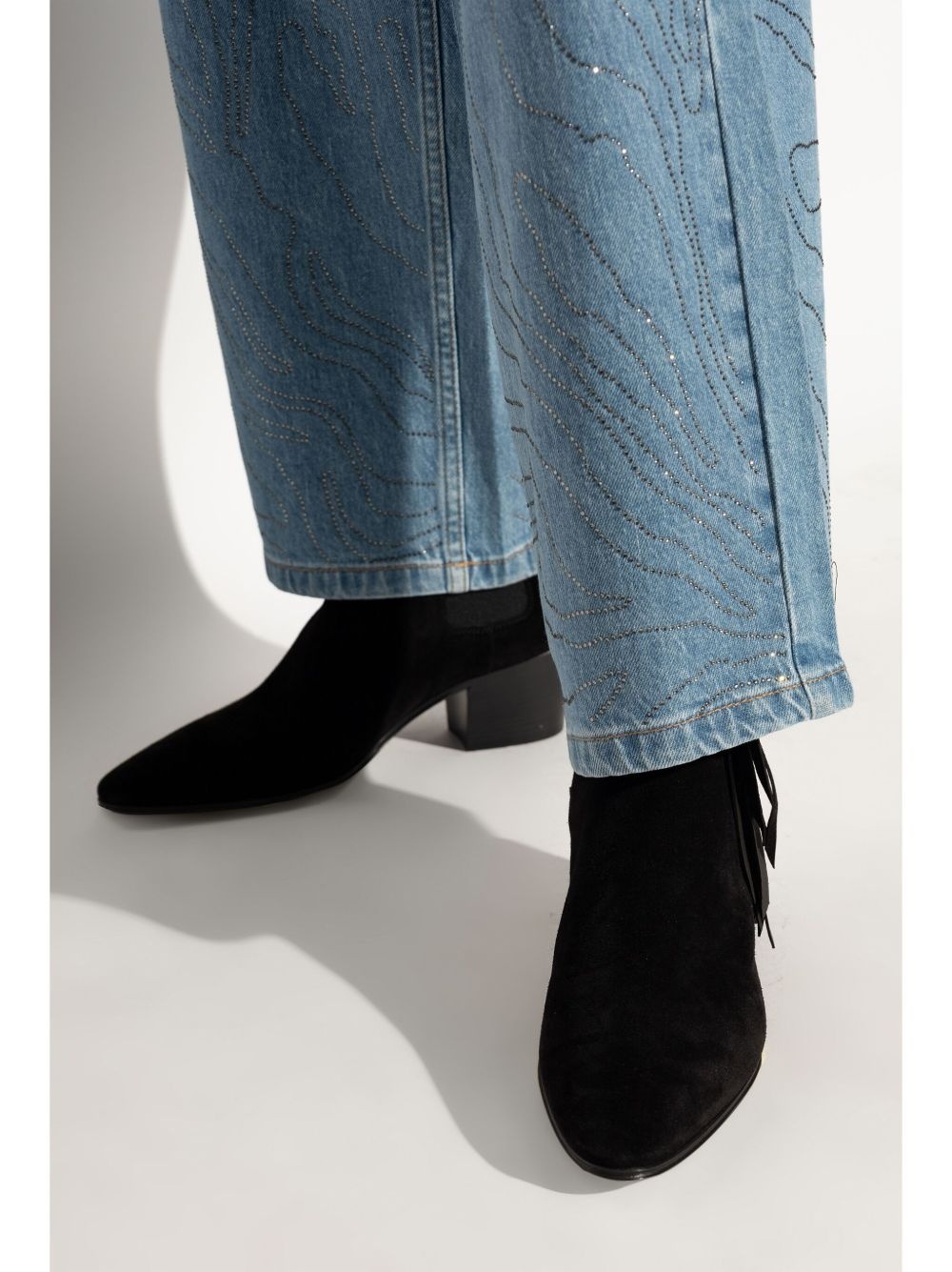 fringed ankle boots - 2