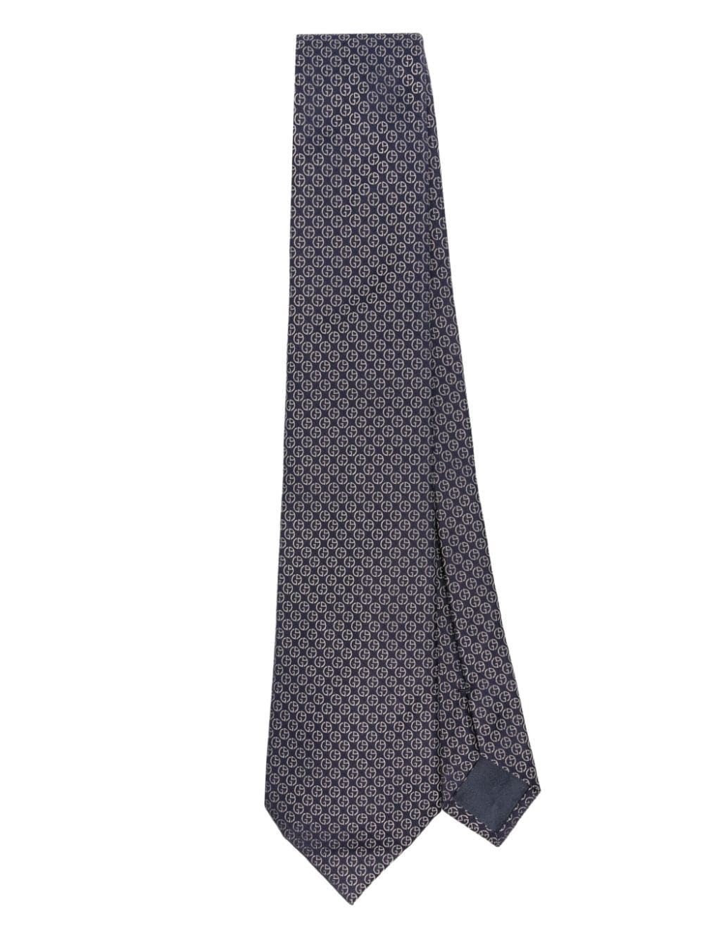 monogram-jacquard tie - 1