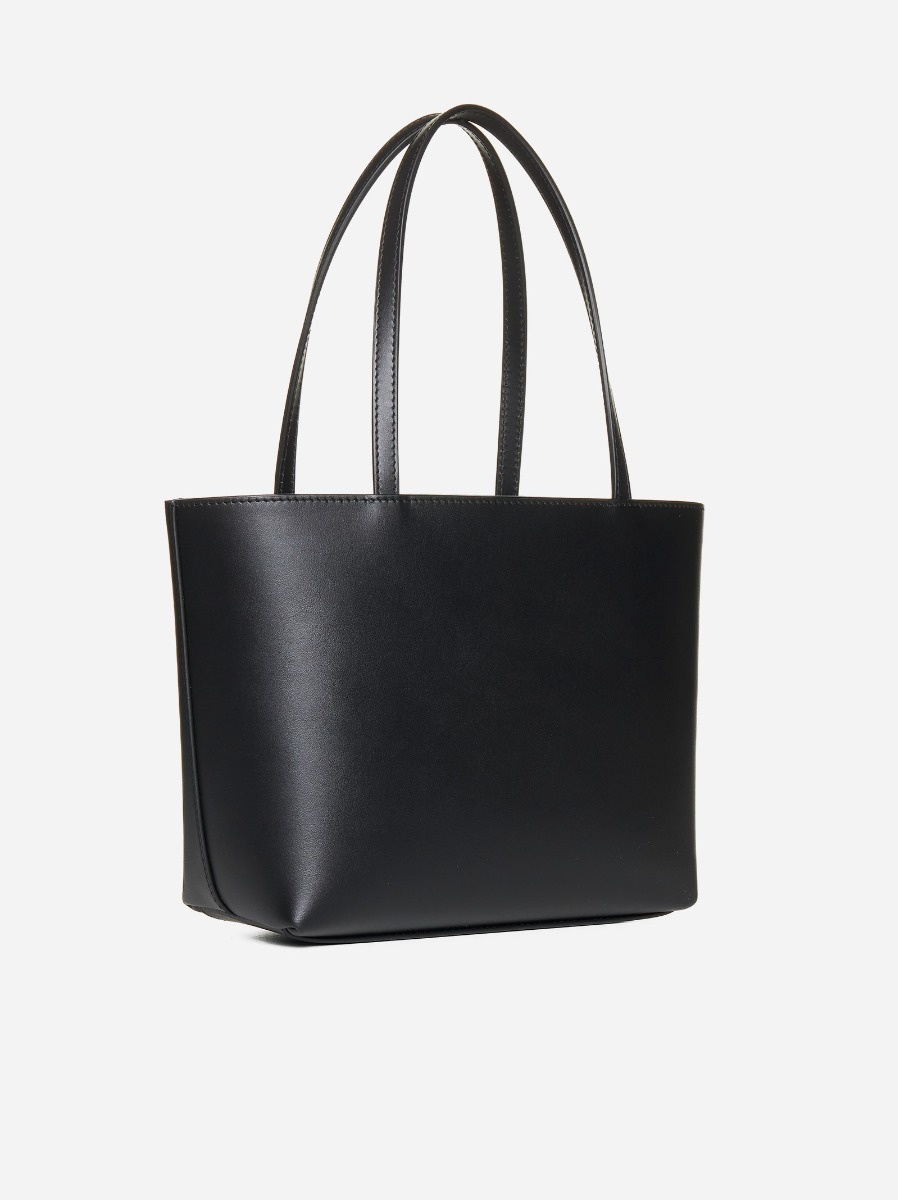 DG logo leather small tote bag - 4