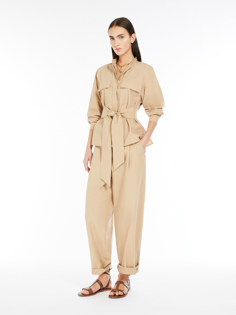 WEEKEND Max Mara ARTUR1234 Poplin carrot-fit trousers outlook