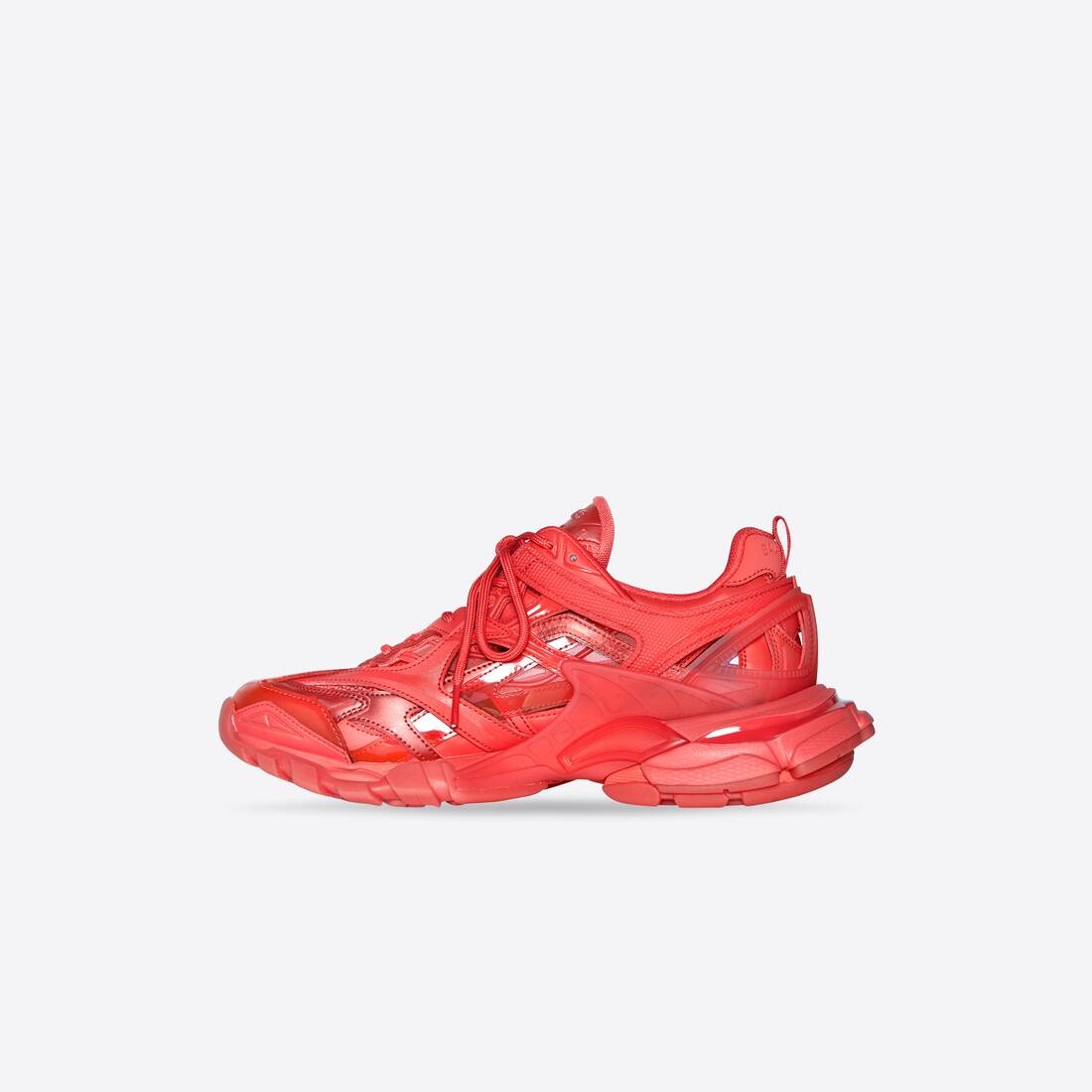 Men's Track.2 Sneaker Clear Sole in Red - 4