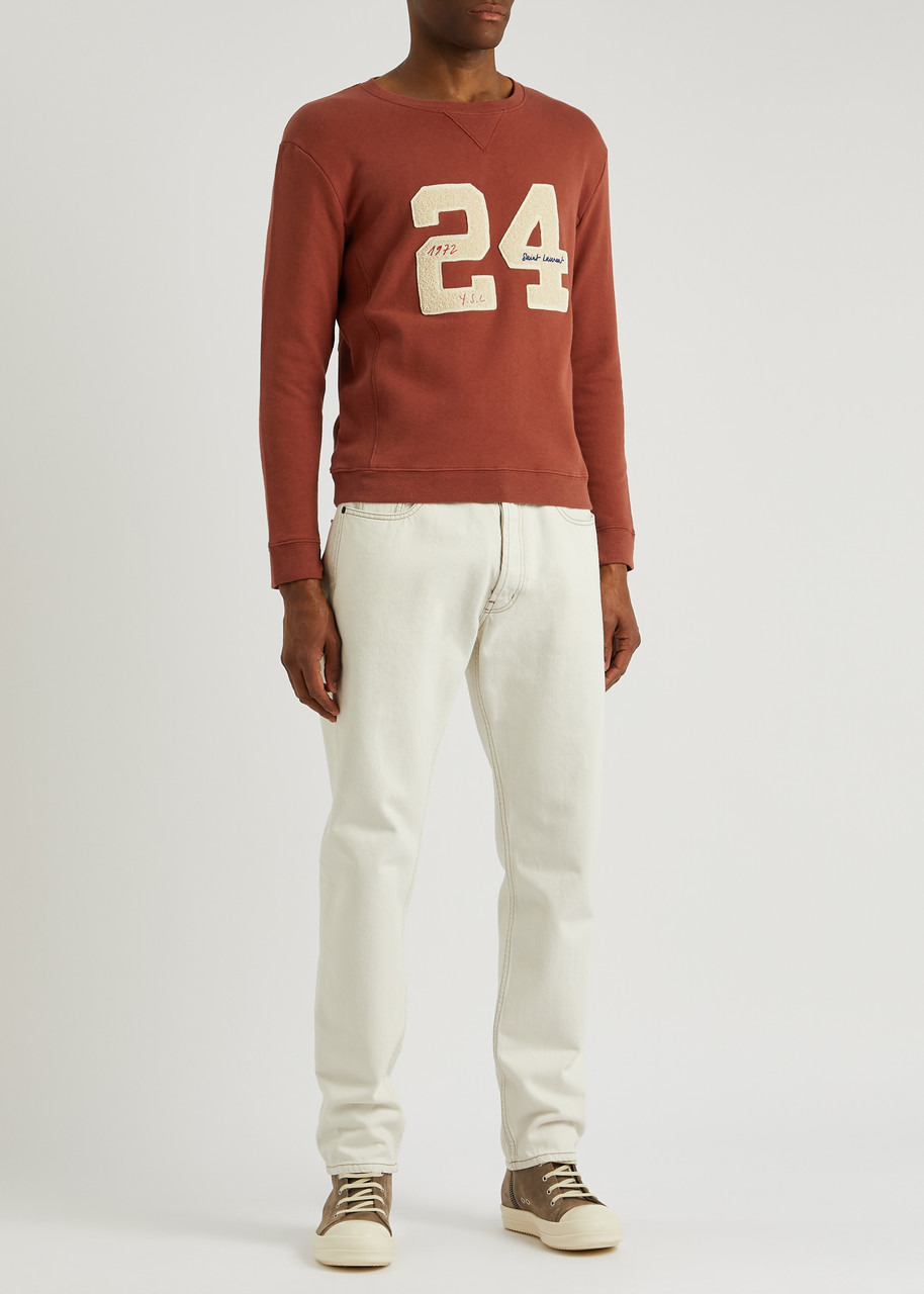 24 logo-embroidered cotton sweatshirt - 4