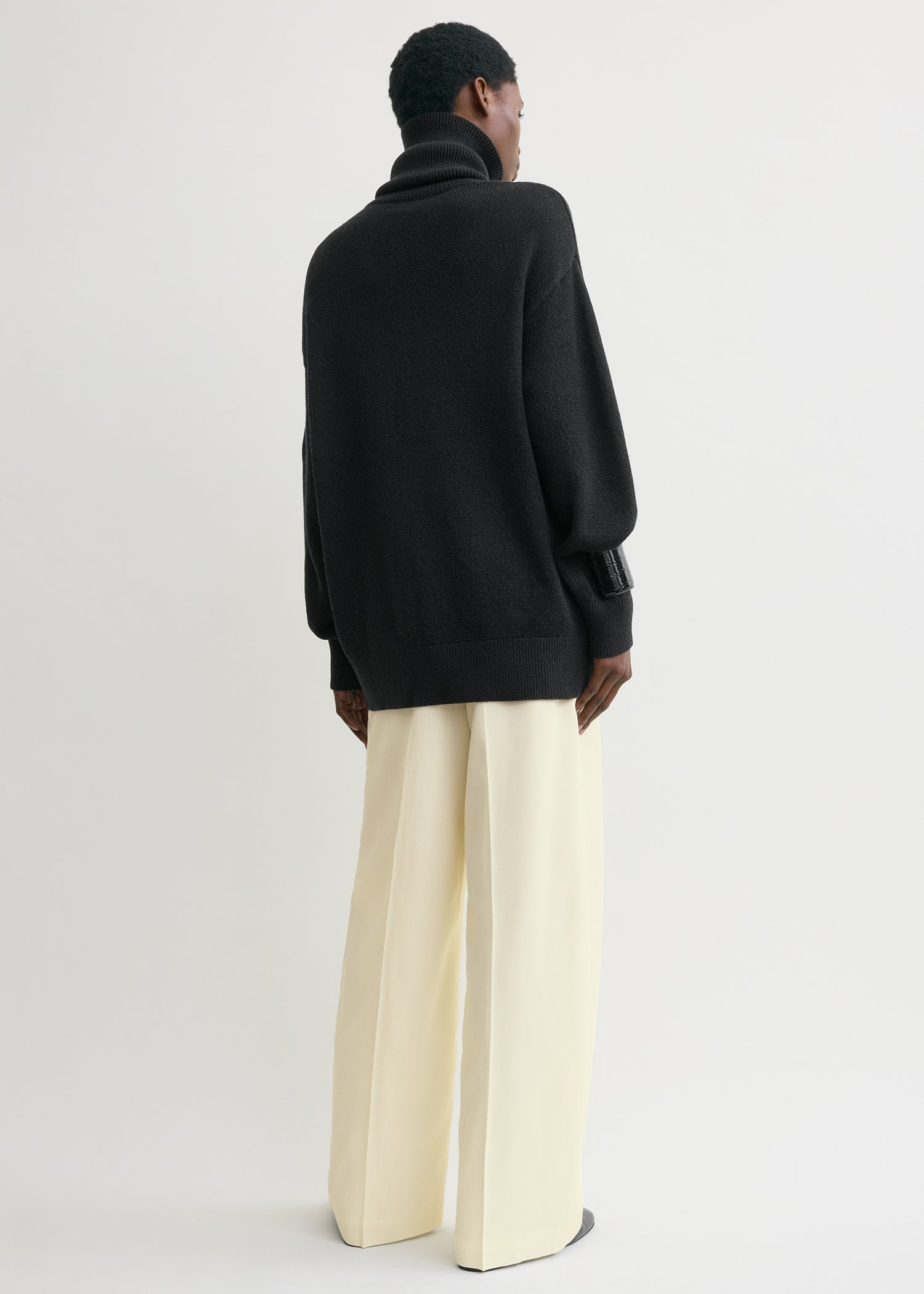 Longline turtleneck black - 4