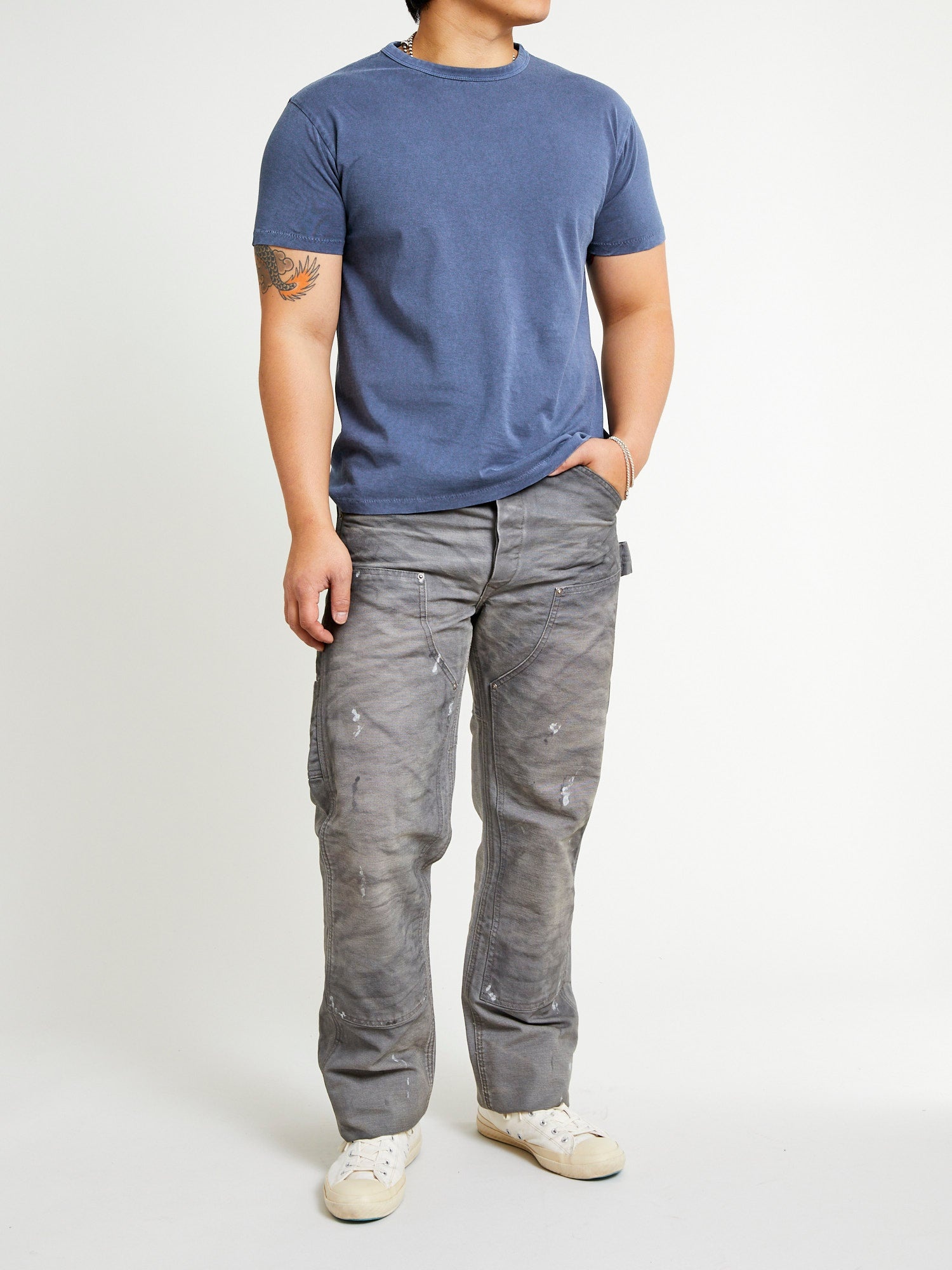 RRL by Ralph Lauren Jenkins Carpenter Pants in Distressed