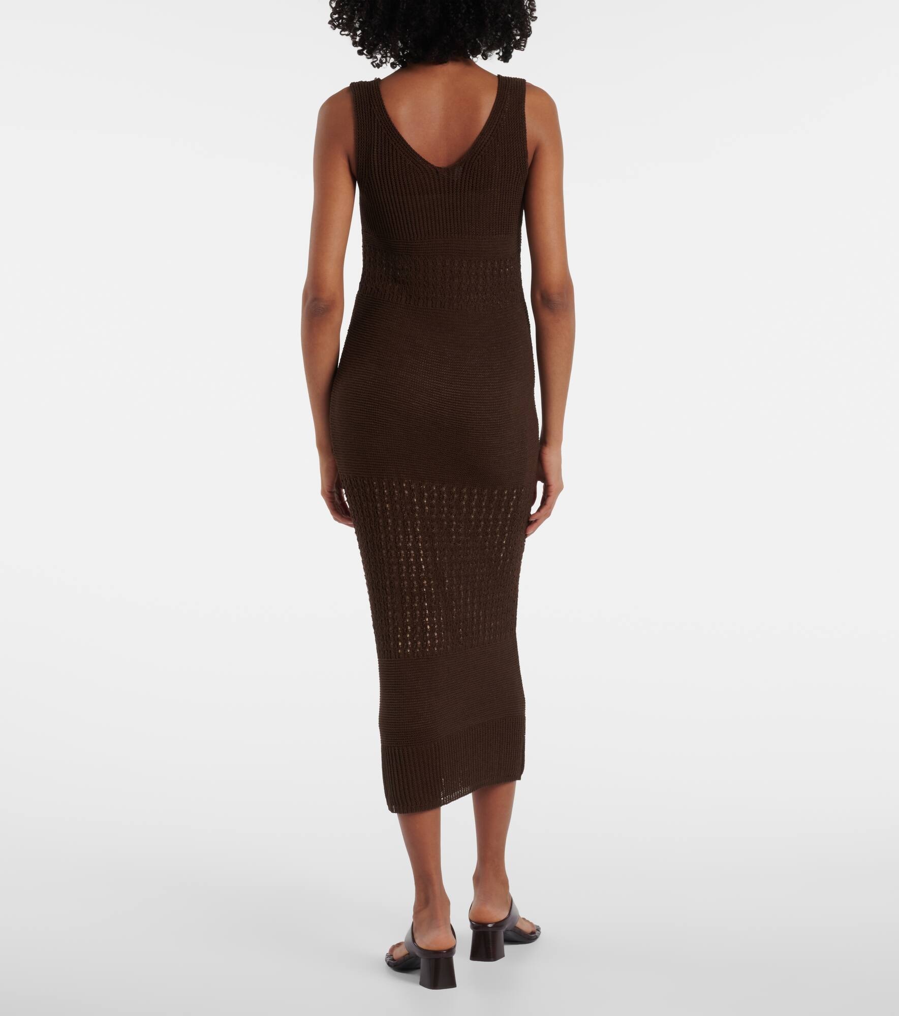 Valois knitted cotton-blend maxi dress - 3